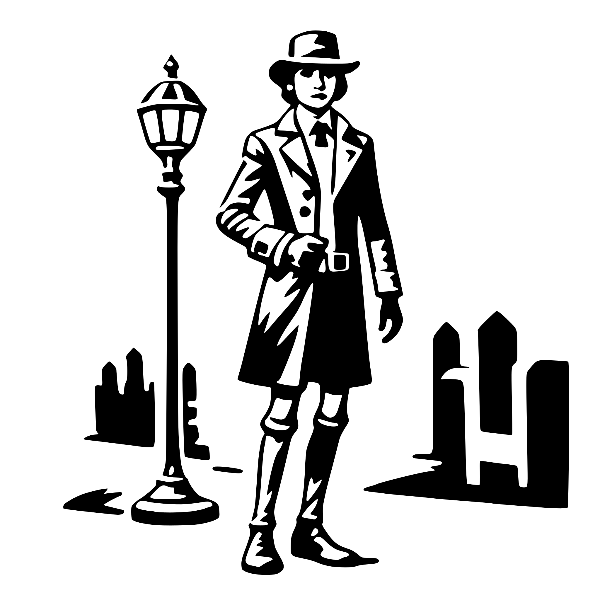 AI-generated SVG of 'detective'