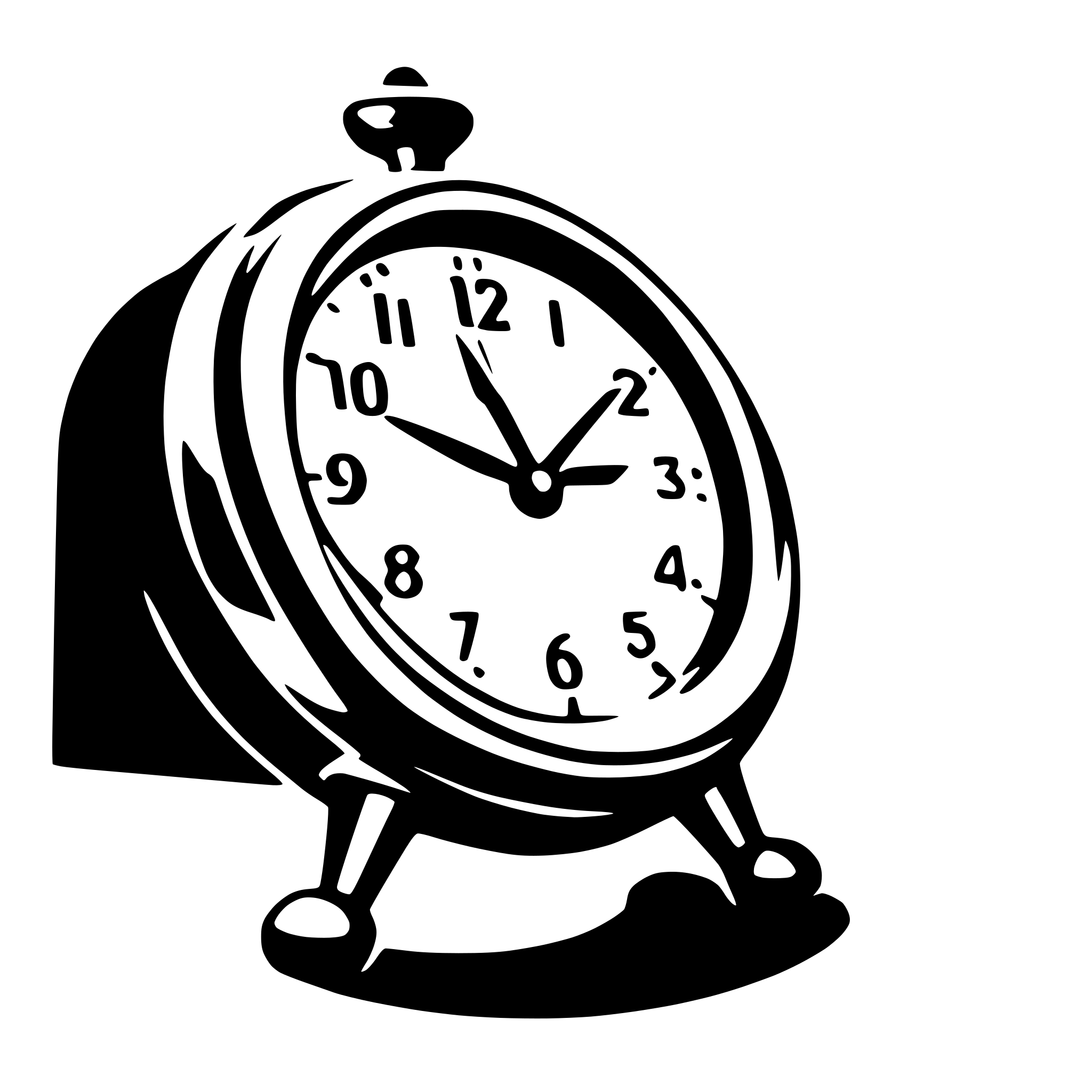AI-generated SVG of a alarm clock