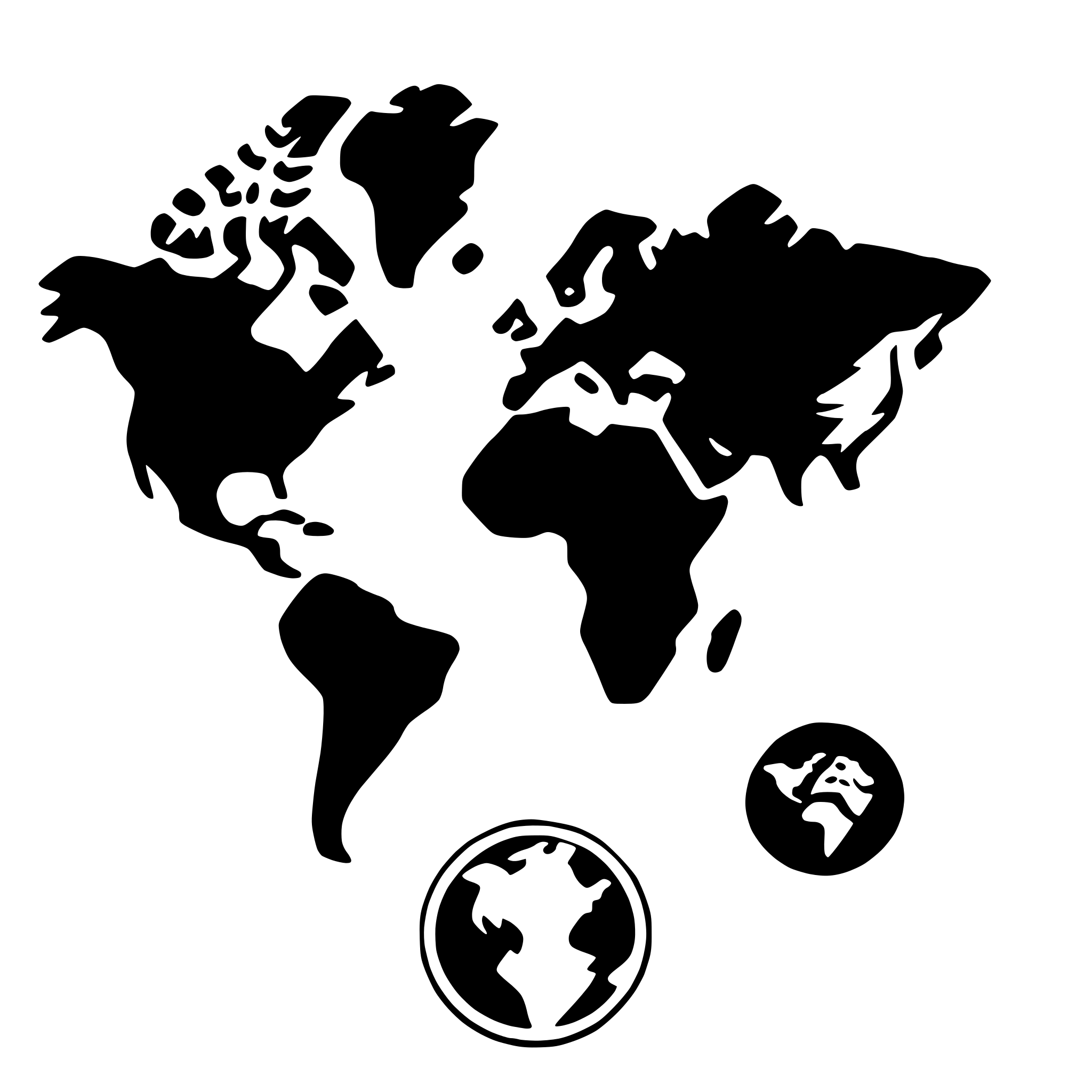 AI-generated SVG of a world map