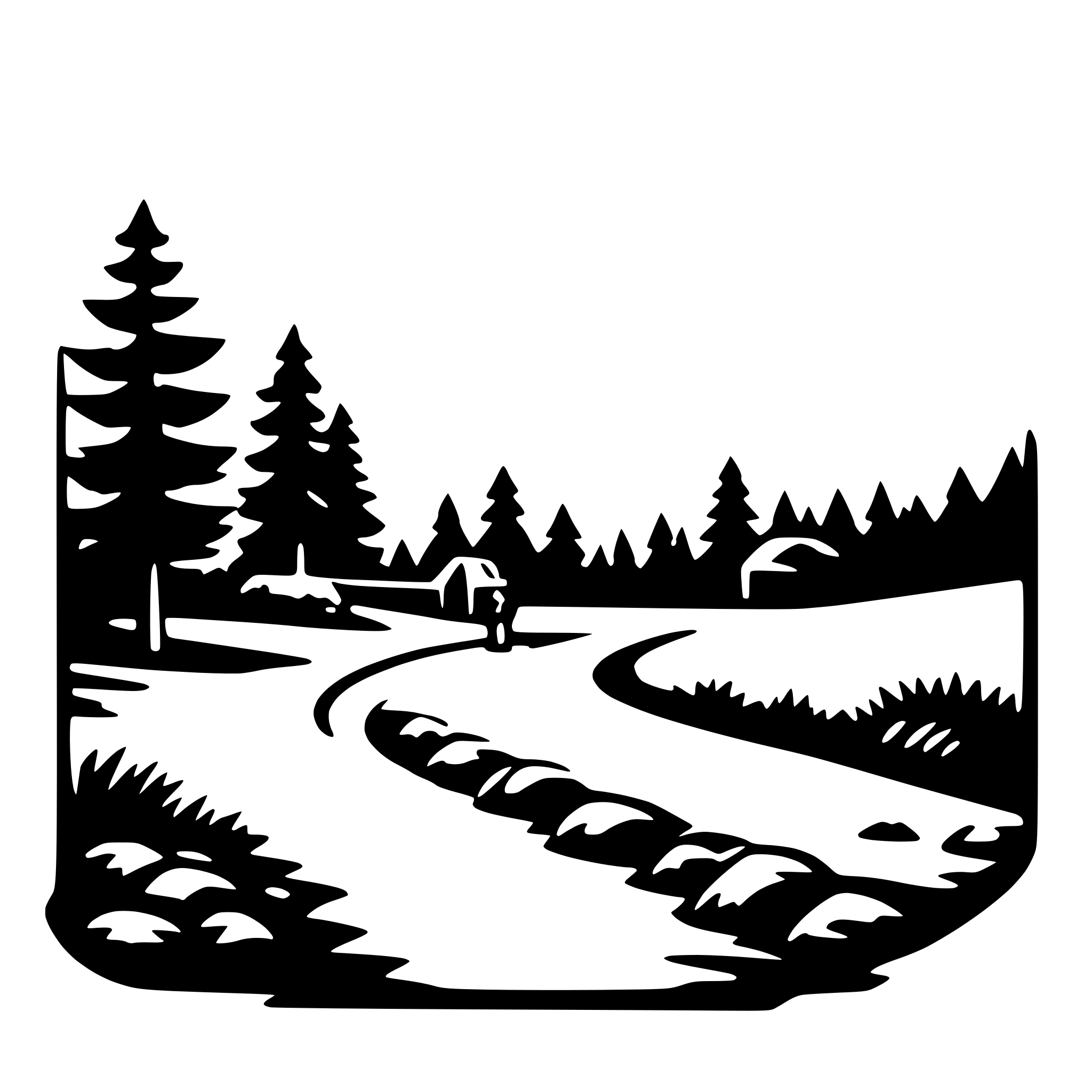 AI-generated SVG of a mountain expedition