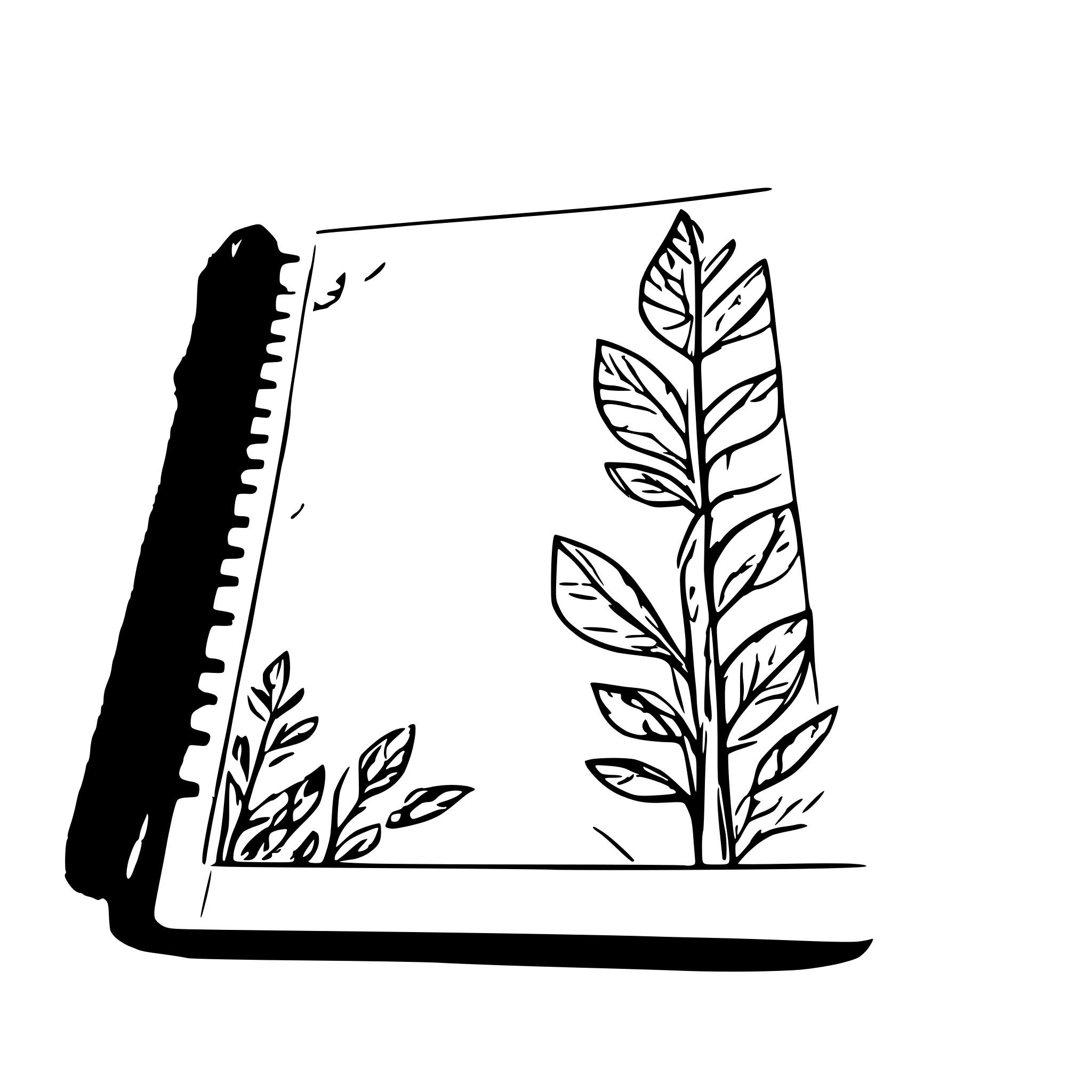 AI-generated SVG of a a top-flipping spiral-bound notepad with white paper, blue lines and a margin indicated with a vertical red line