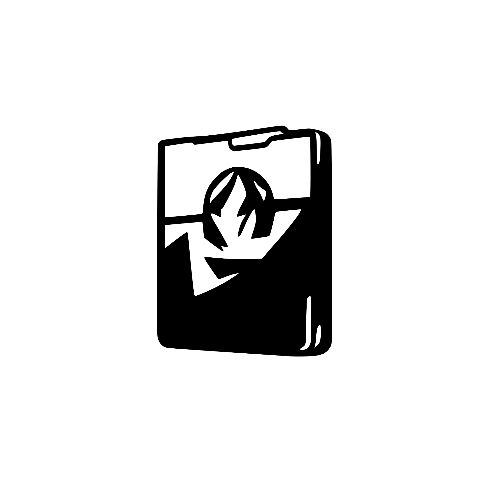 AI-generated SVG of a simplistic empty white folder