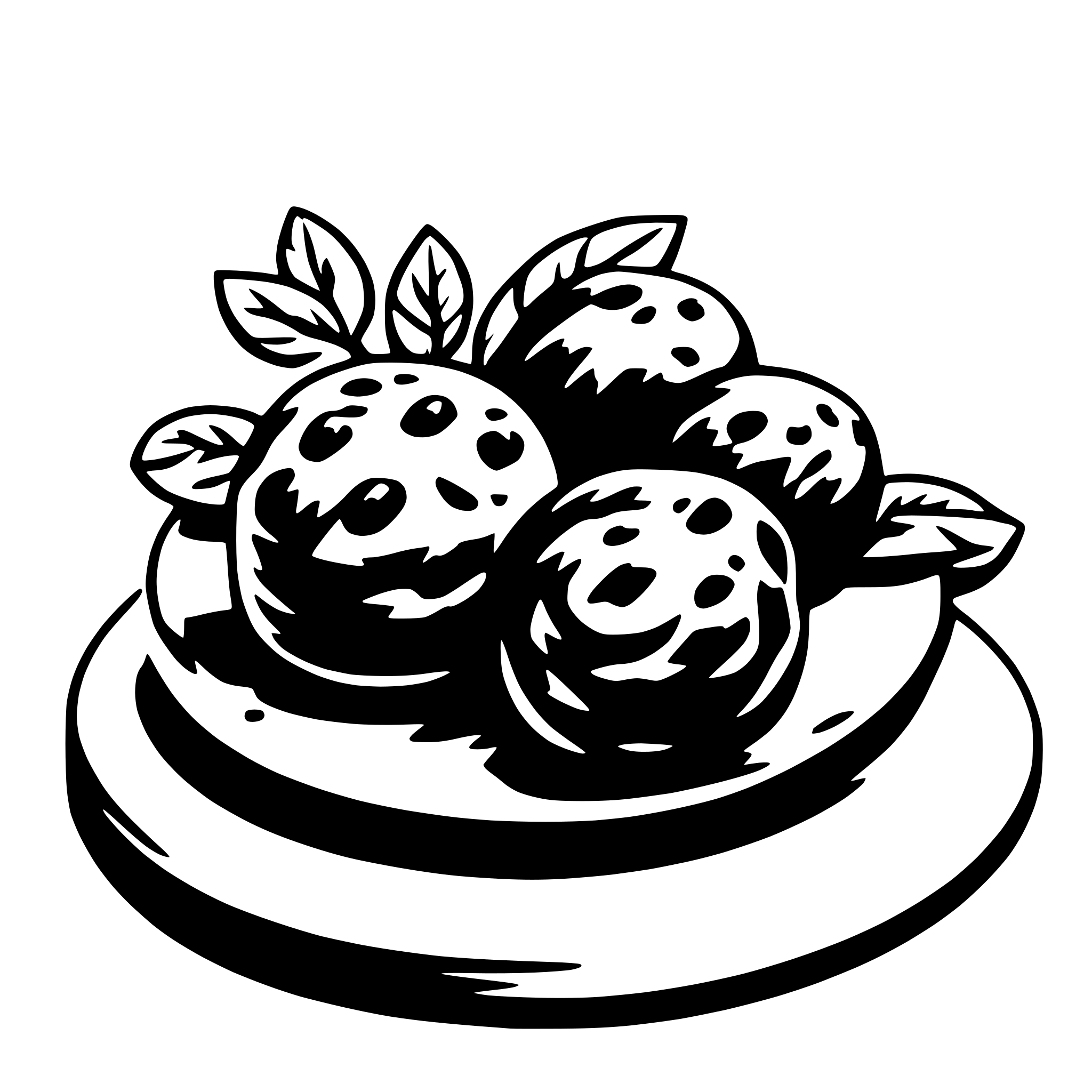 AI-generated SVG of a meat balls