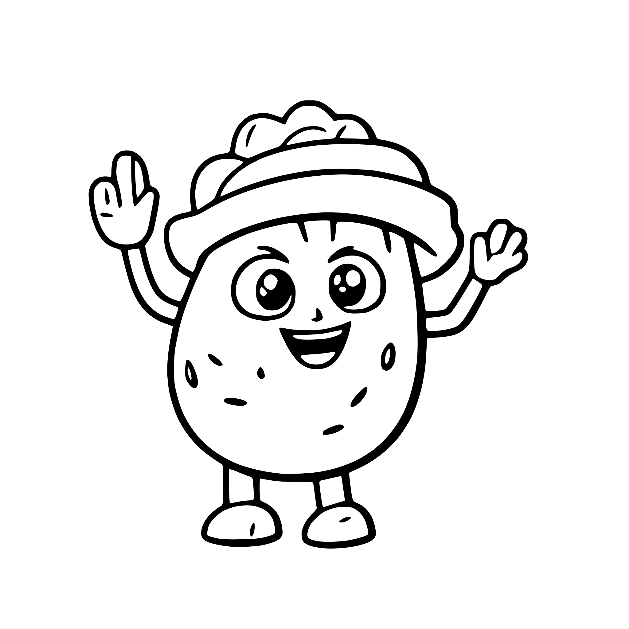 AI-generated SVG of 'a dancing taco with maracas'