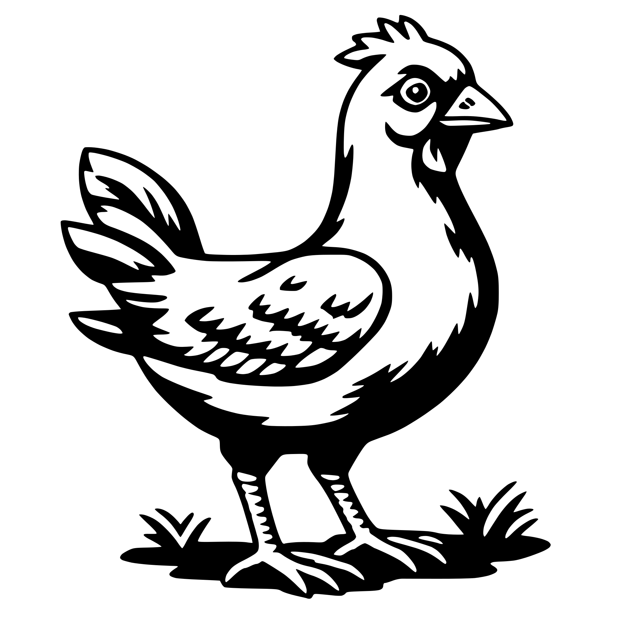 AI-generated SVG of a chicken