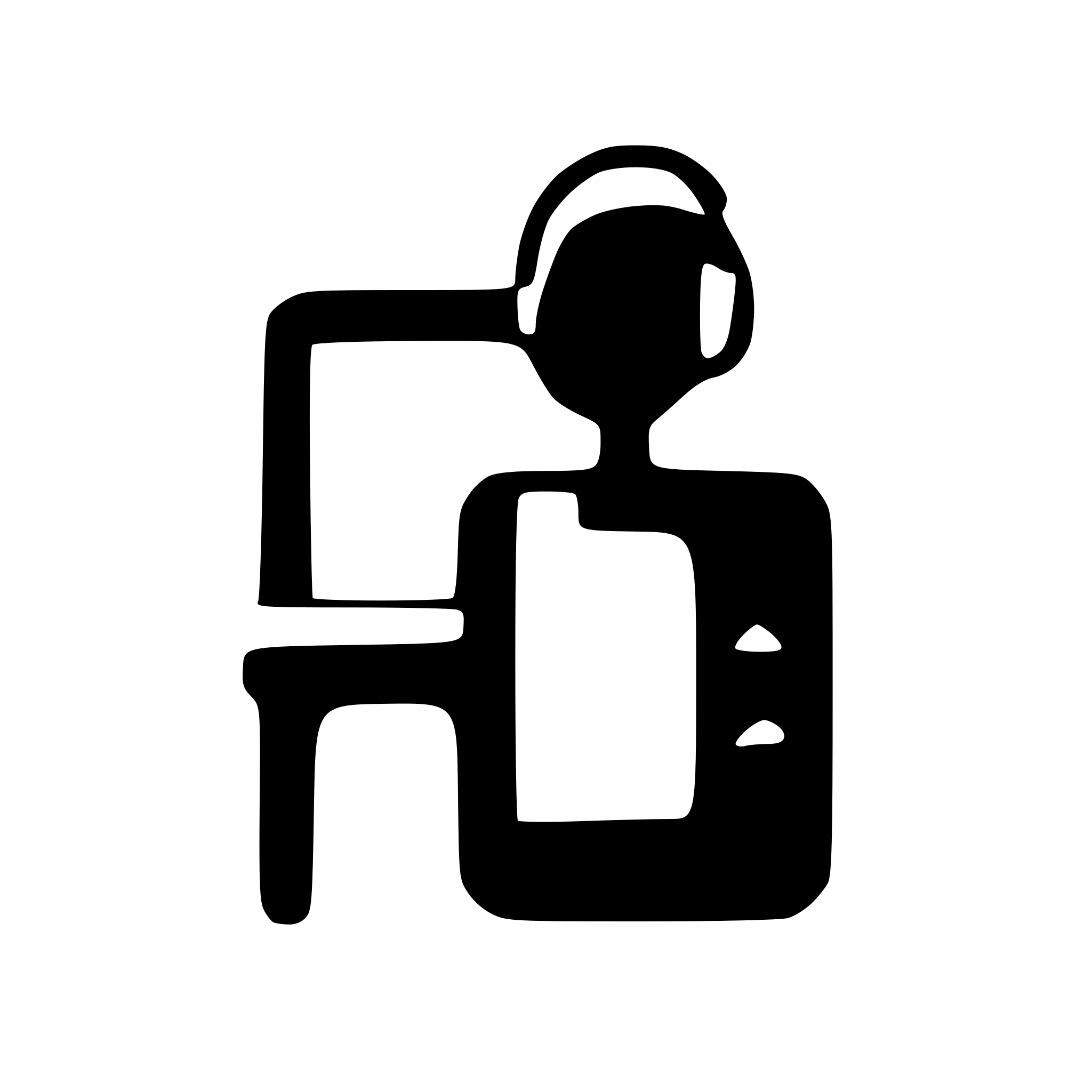 AI-generated SVG of a representing a person silhouette with headphones and a console (keyboard or mixing table)