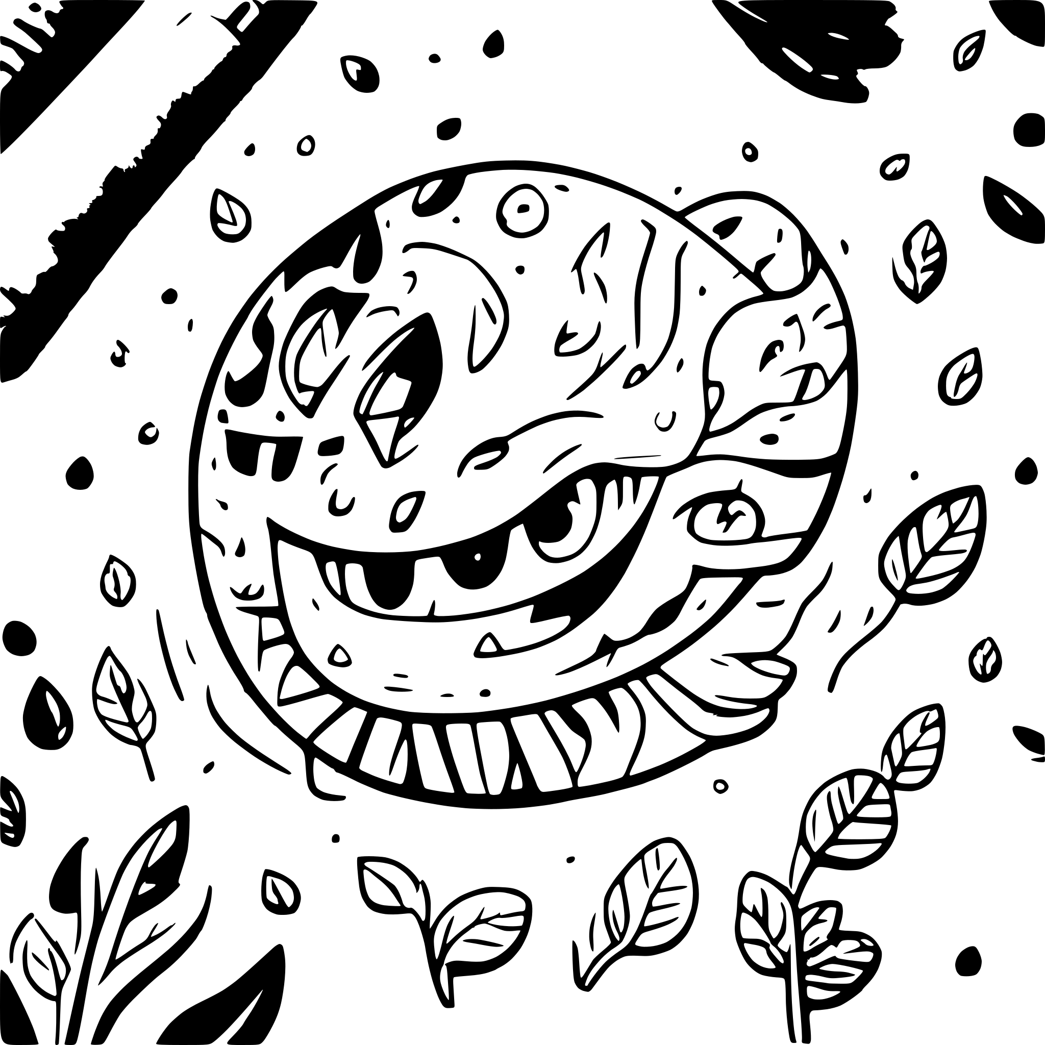 AI-generated SVG of a space doodle