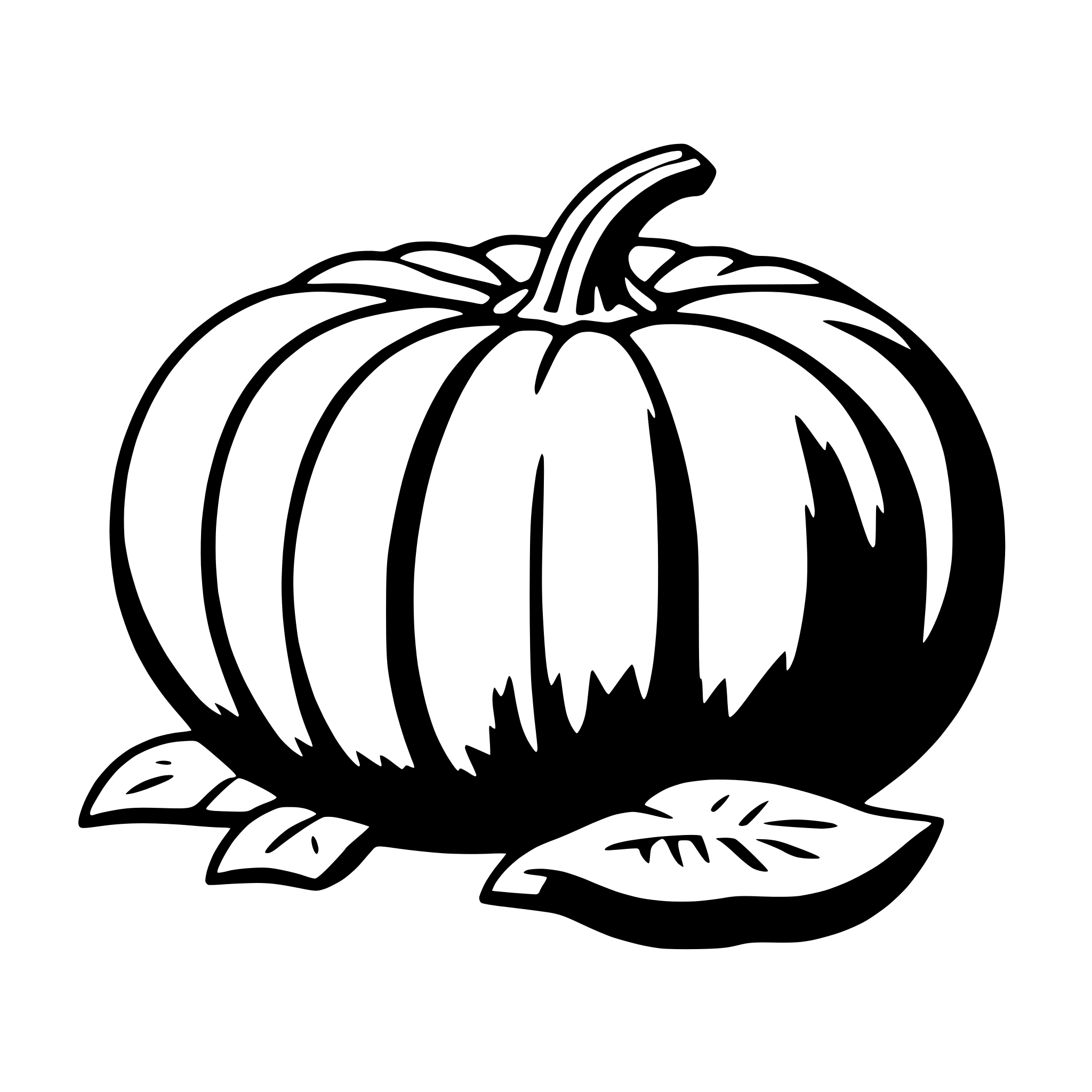 AI-generated SVG of a pumpkin