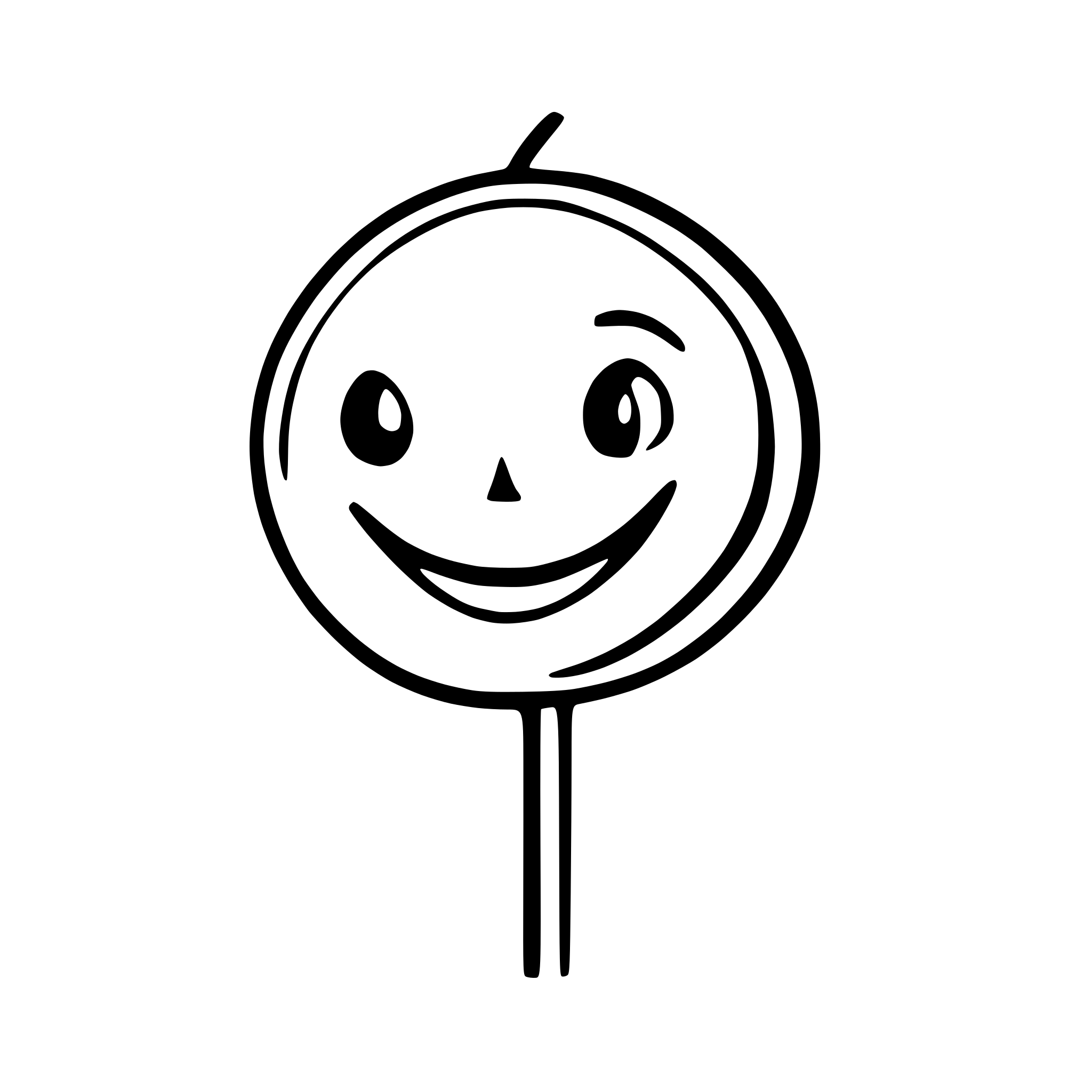 AI-generated SVG of a smiley stick winking
