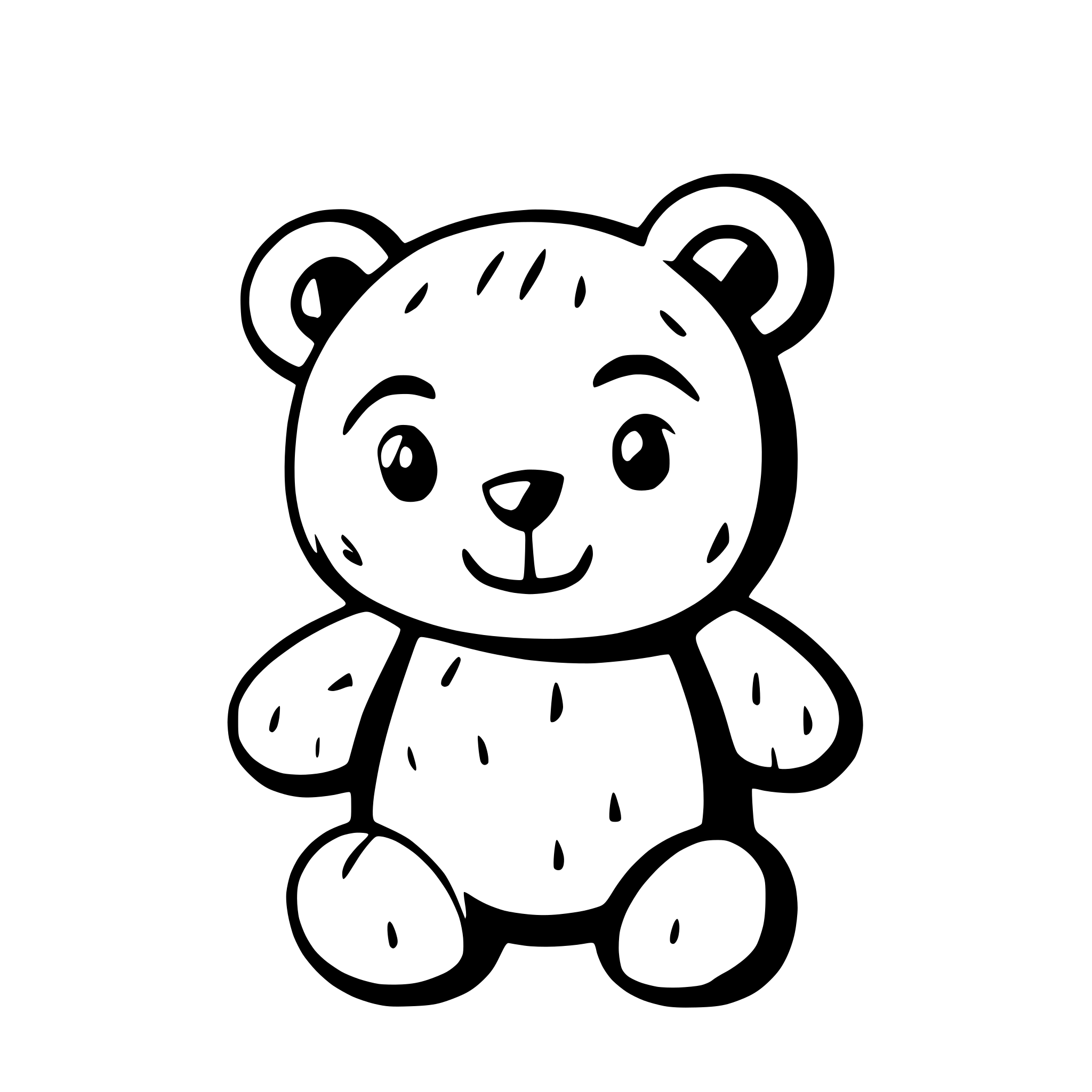 AI-generated SVG of a teddy bear