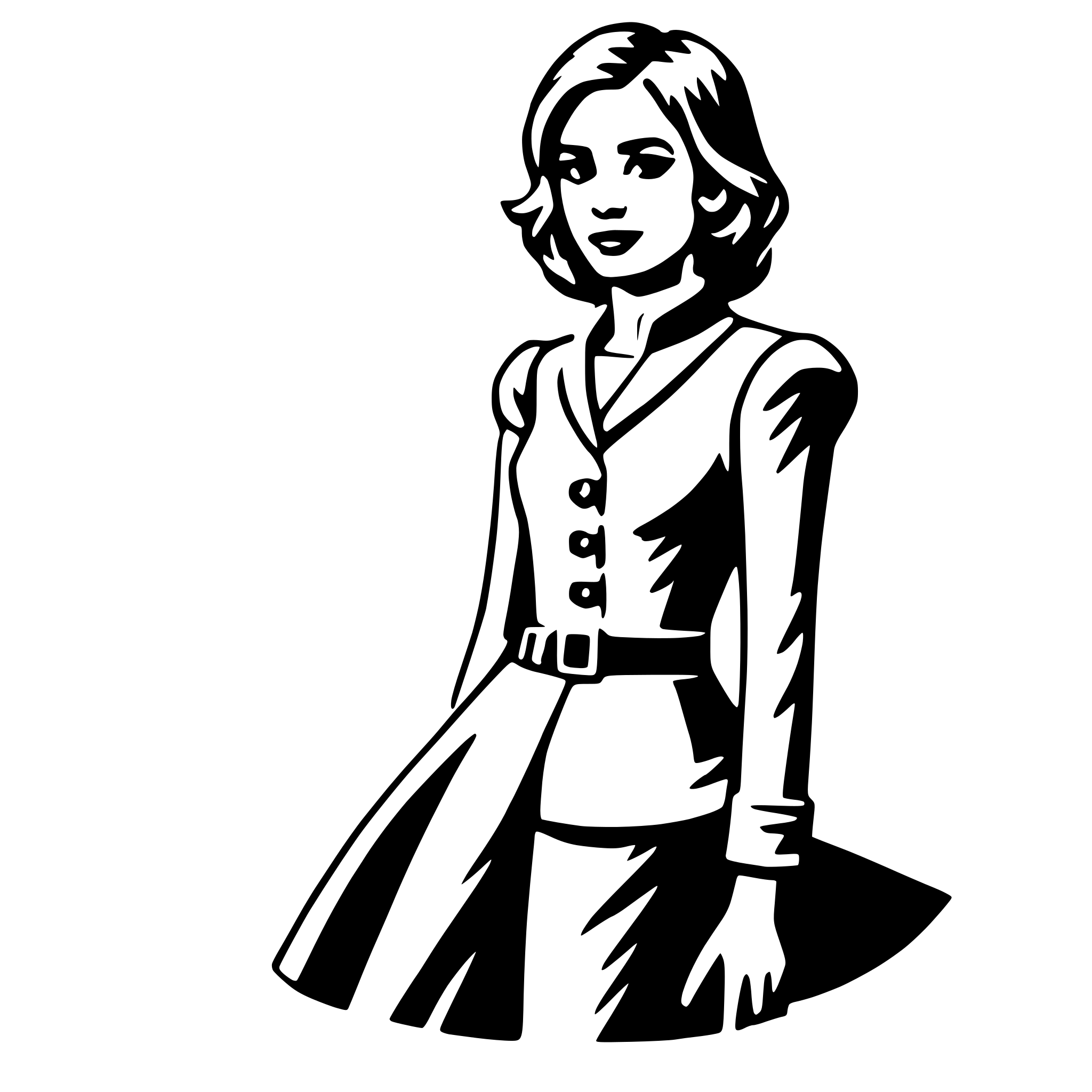 AI-generated SVG of a model