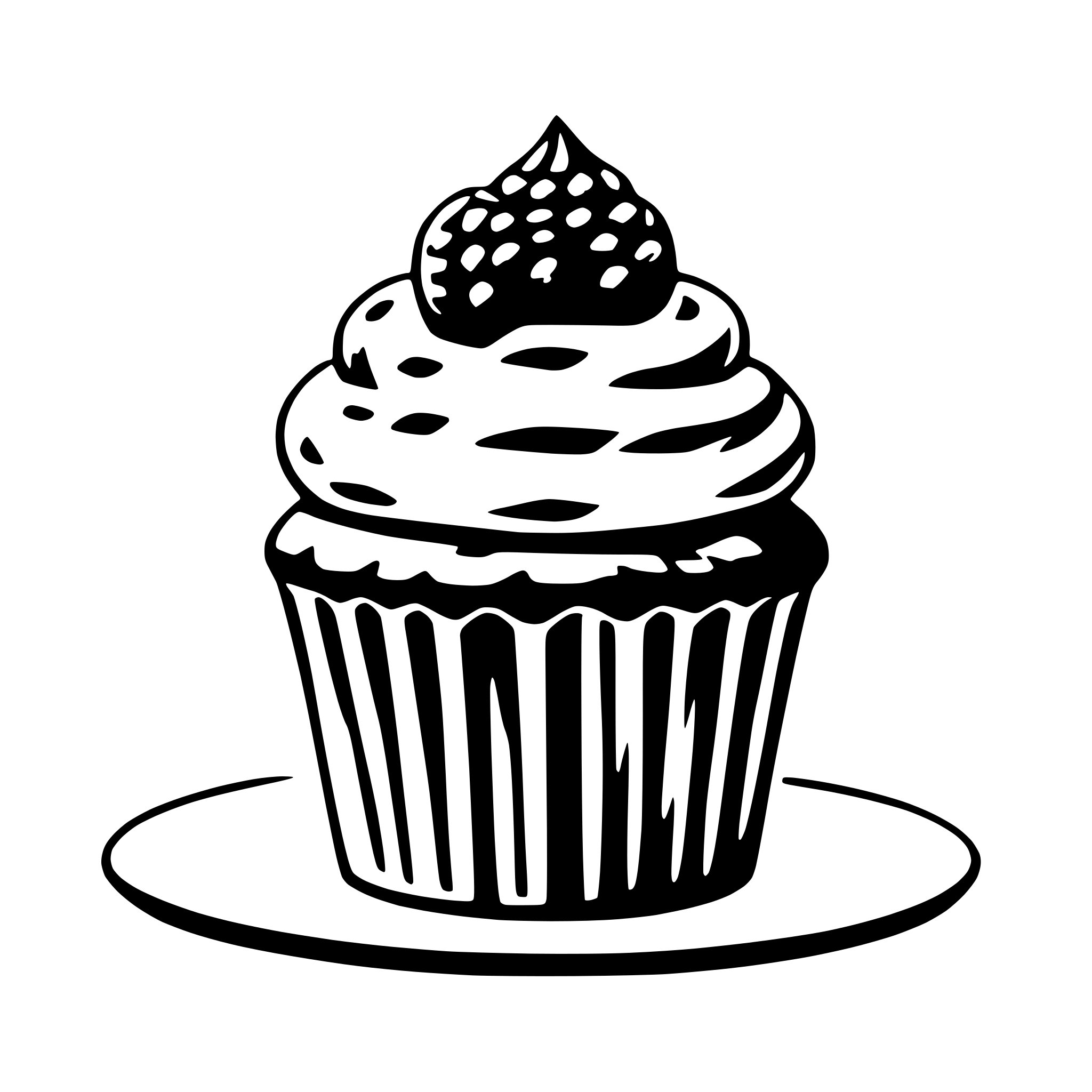 AI-generated SVG of 'cupcake'