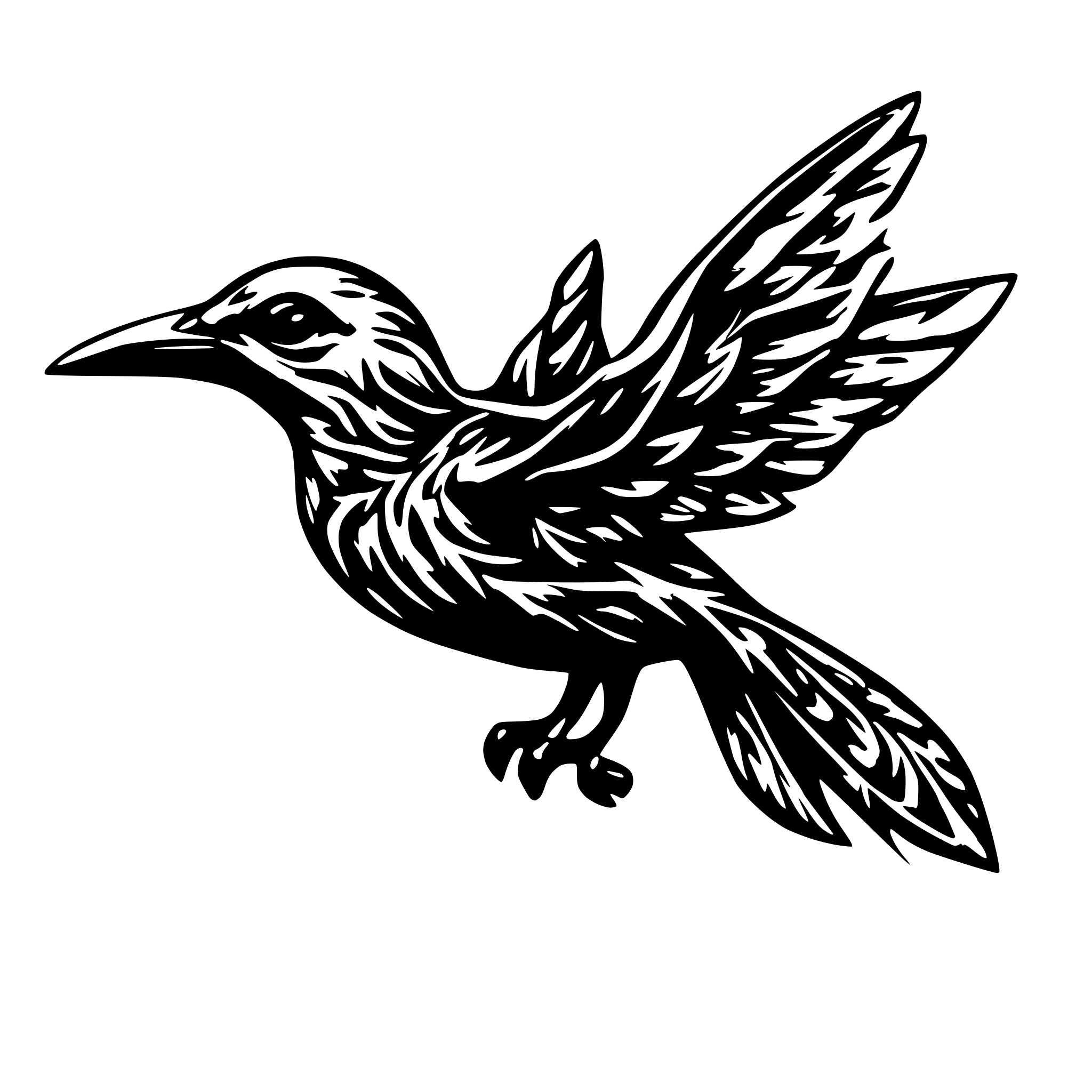 AI-generated SVG of a create flying bird bundle svg