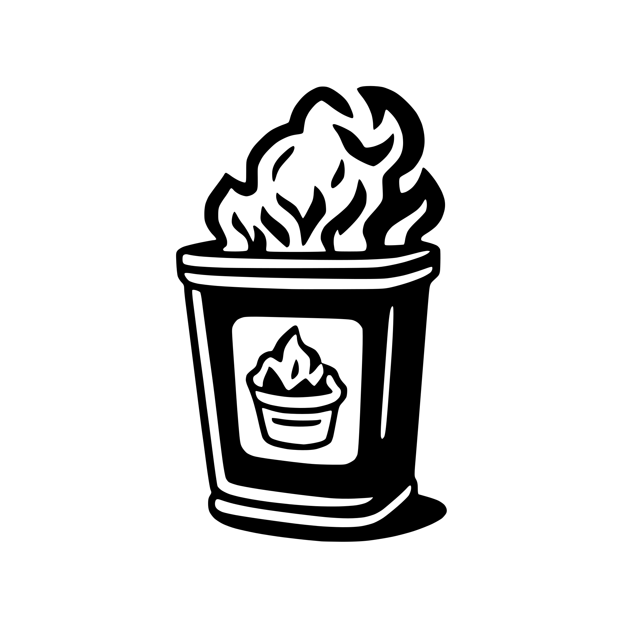 AI-generated SVG of a dumpster fire