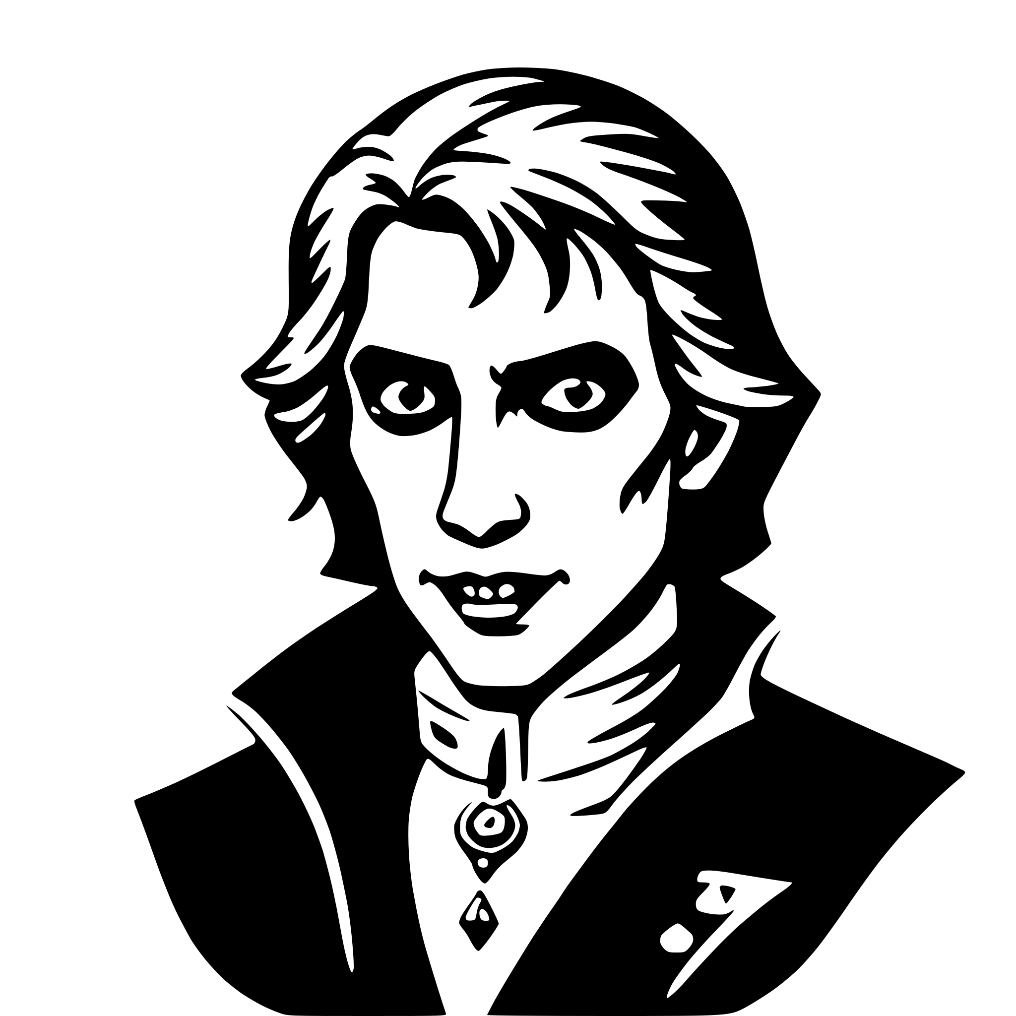 AI-generated SVG of a vampire