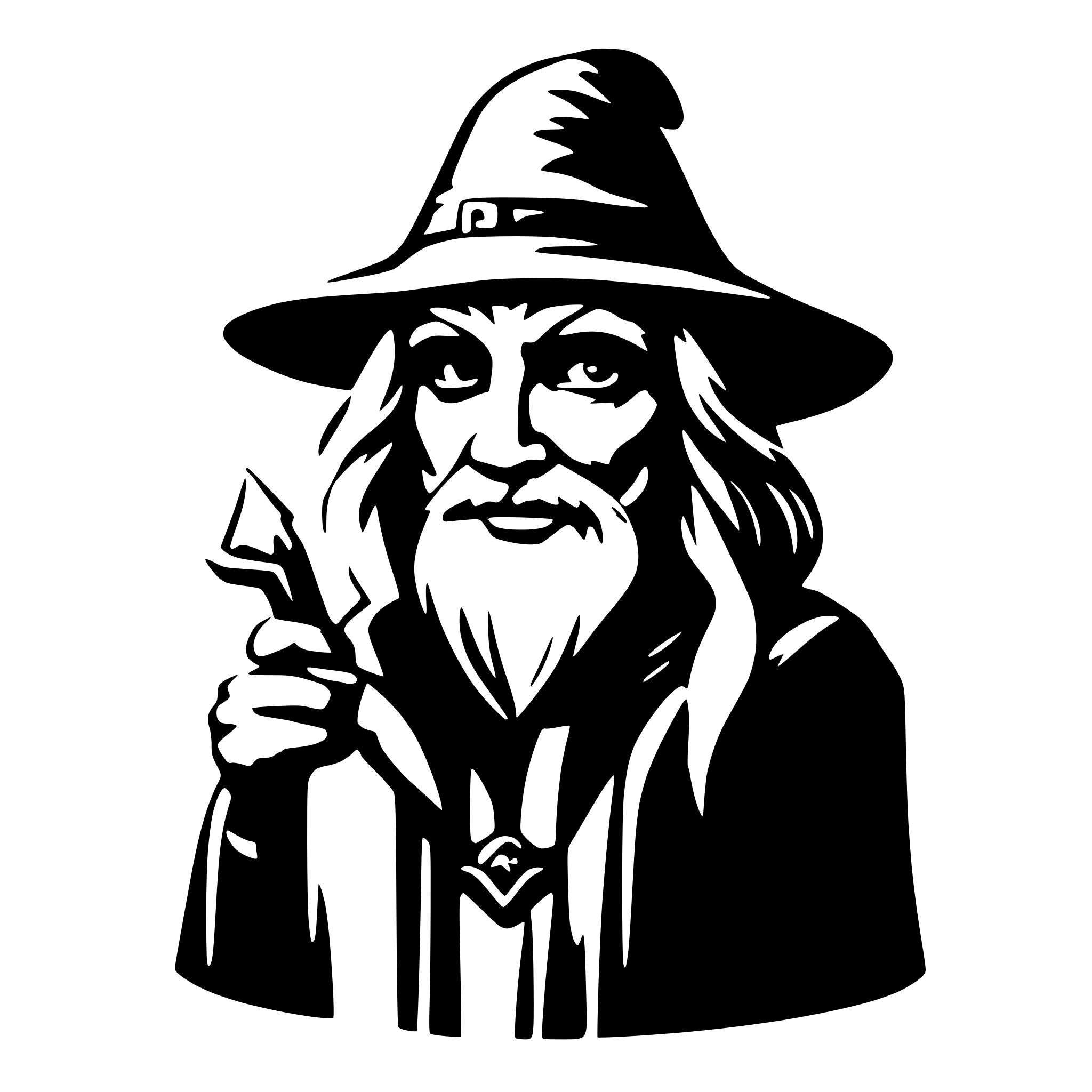 AI-generated SVG of a Wizard