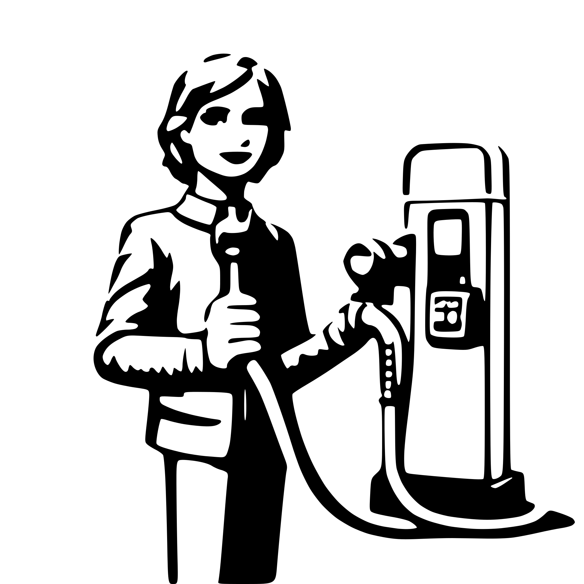 AI-generated SVG of a a person holding a gas pump hose in hand facing us AI-generated SVG of a a person holding a gas pump hose in hand facing us