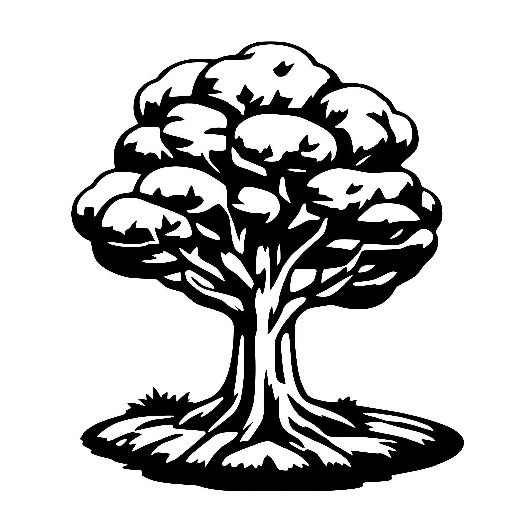 AI-generated SVG of 'Tree of jesse'