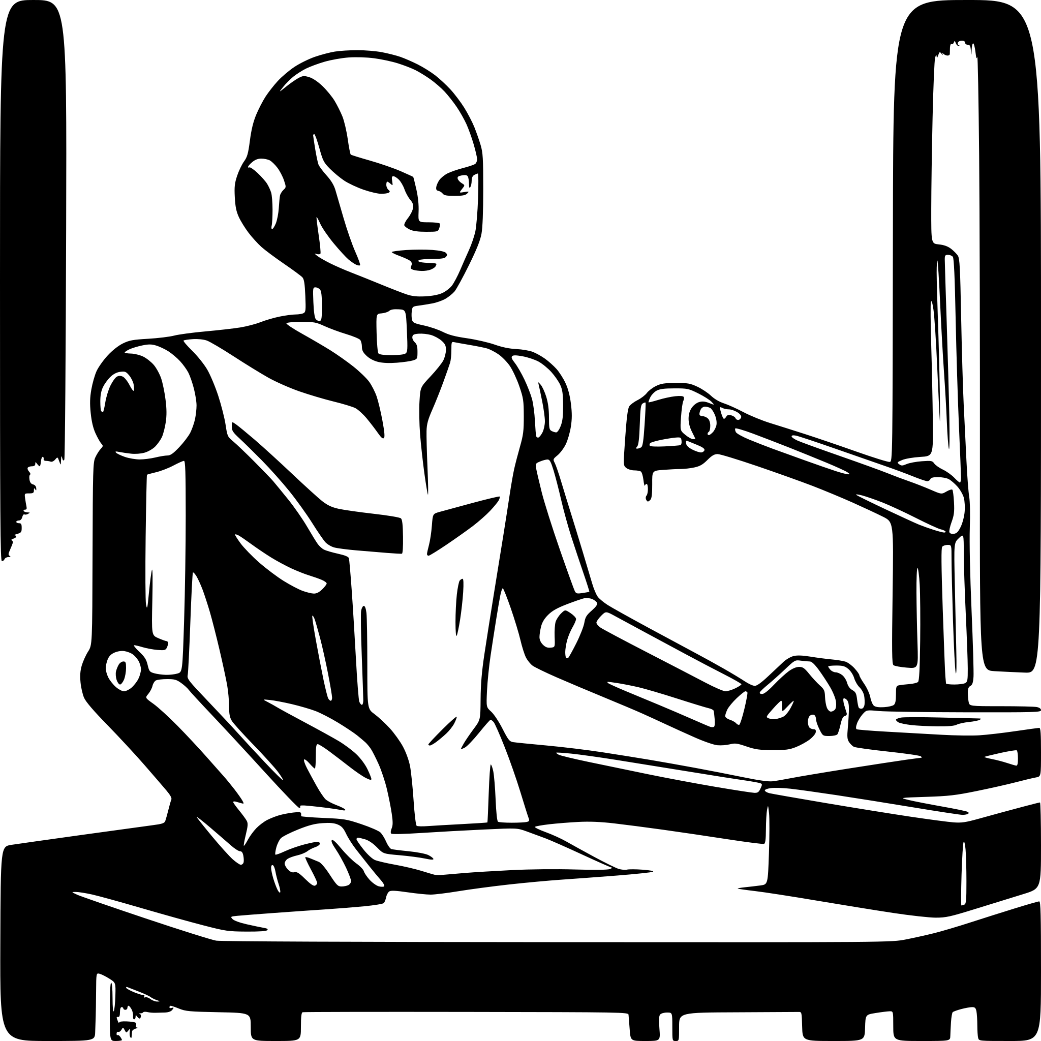 AI-generated SVG of a An AI-powered robotic interviewer generating intelligent, real-time responses to interview questions. The scene features a futuristic robot sitting at a desk, analyzing a candidate’s responses on a holographic screen while also scanning and reviewing a human resume. The background has a professional yet modern tech-inspired aesthetic, symbolizing AI-driven interviews, automated hiring processes, and intelligent resume evaluation.