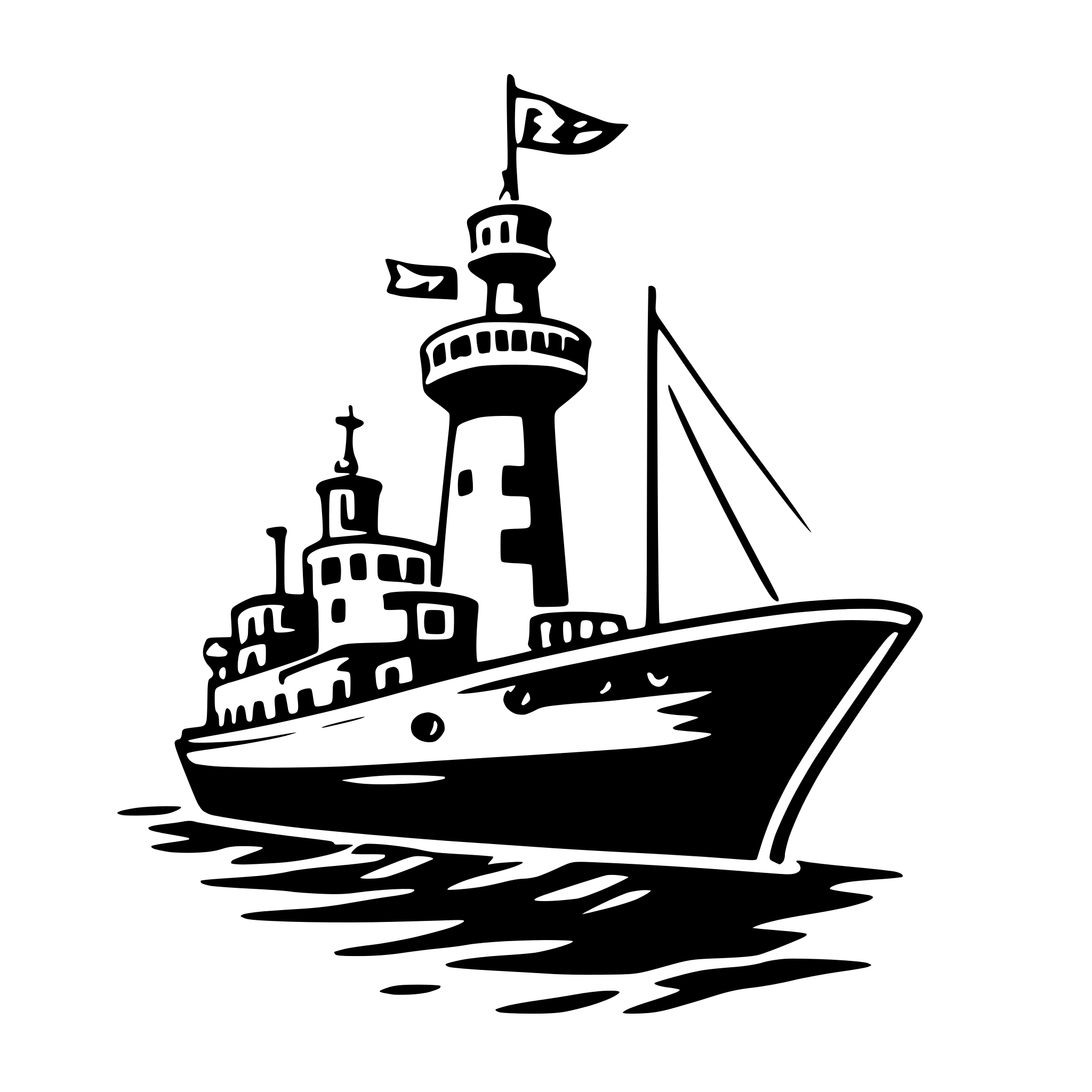 AI-generated SVG of 'ship'