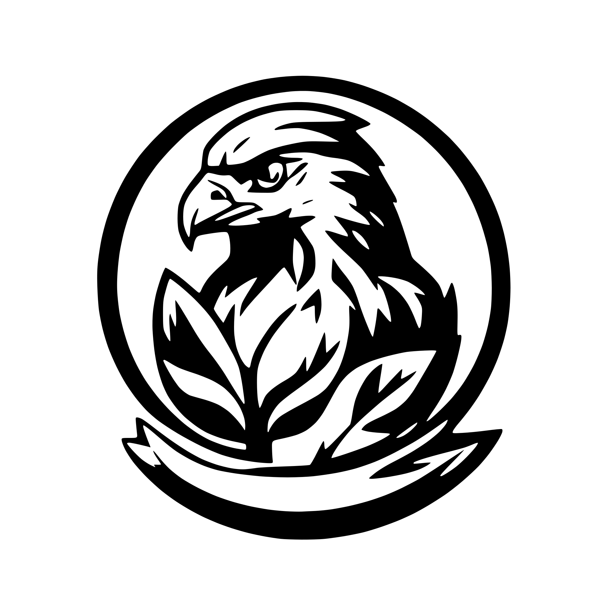 AI-generated SVG of a hawk