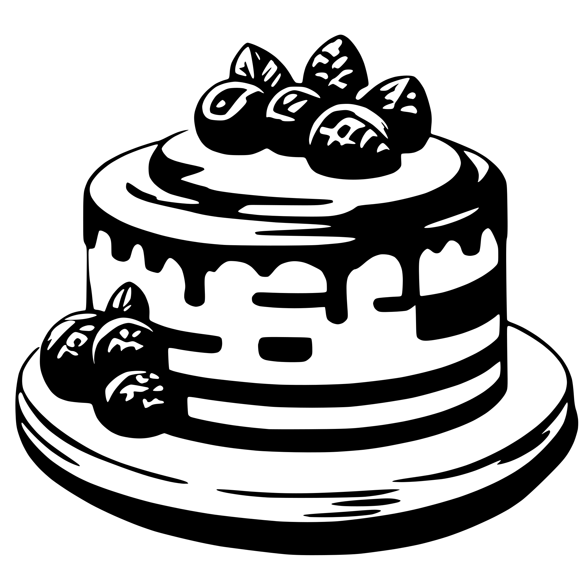 AI-generated SVG of 'CAKE'