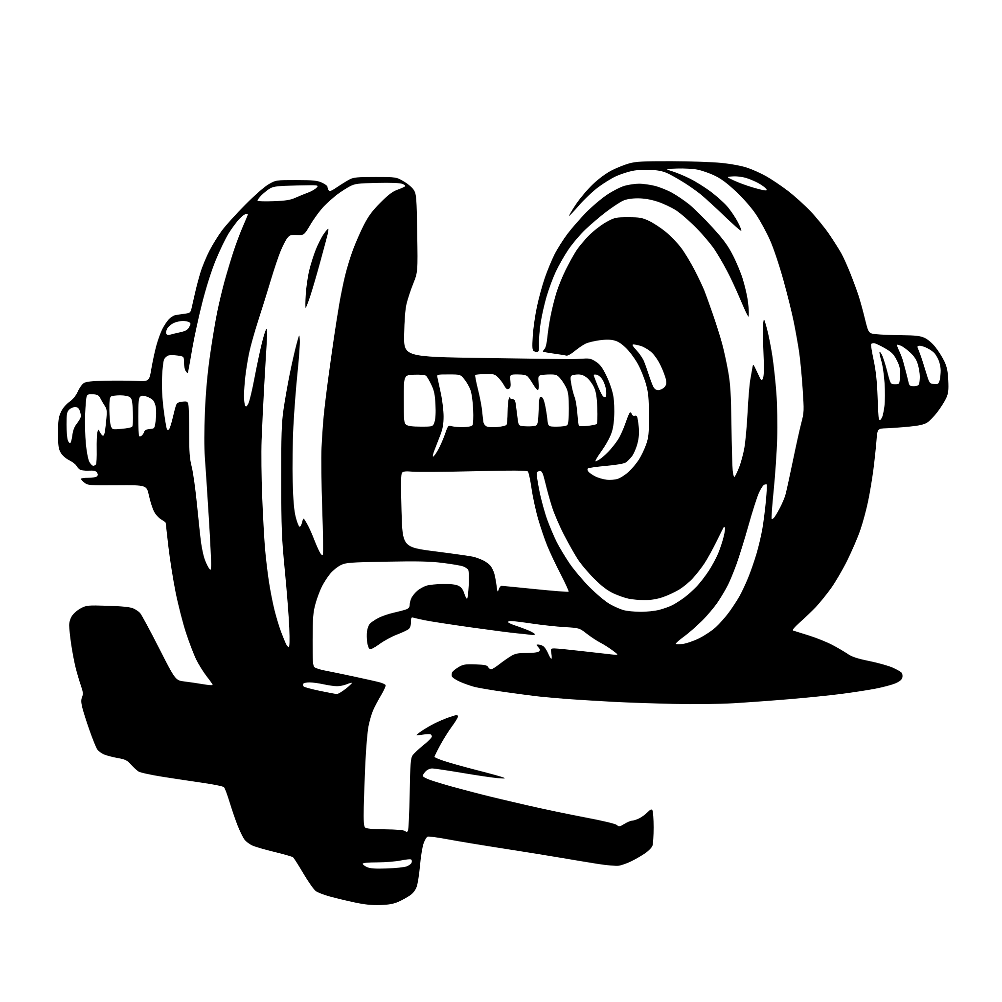 AI-generated SVG of a dumbbell