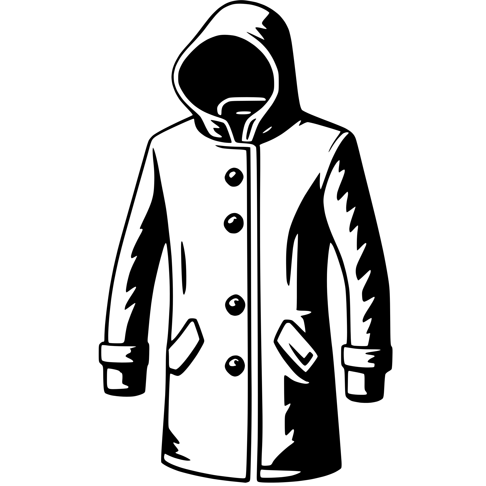 AI-generated SVG of a coat