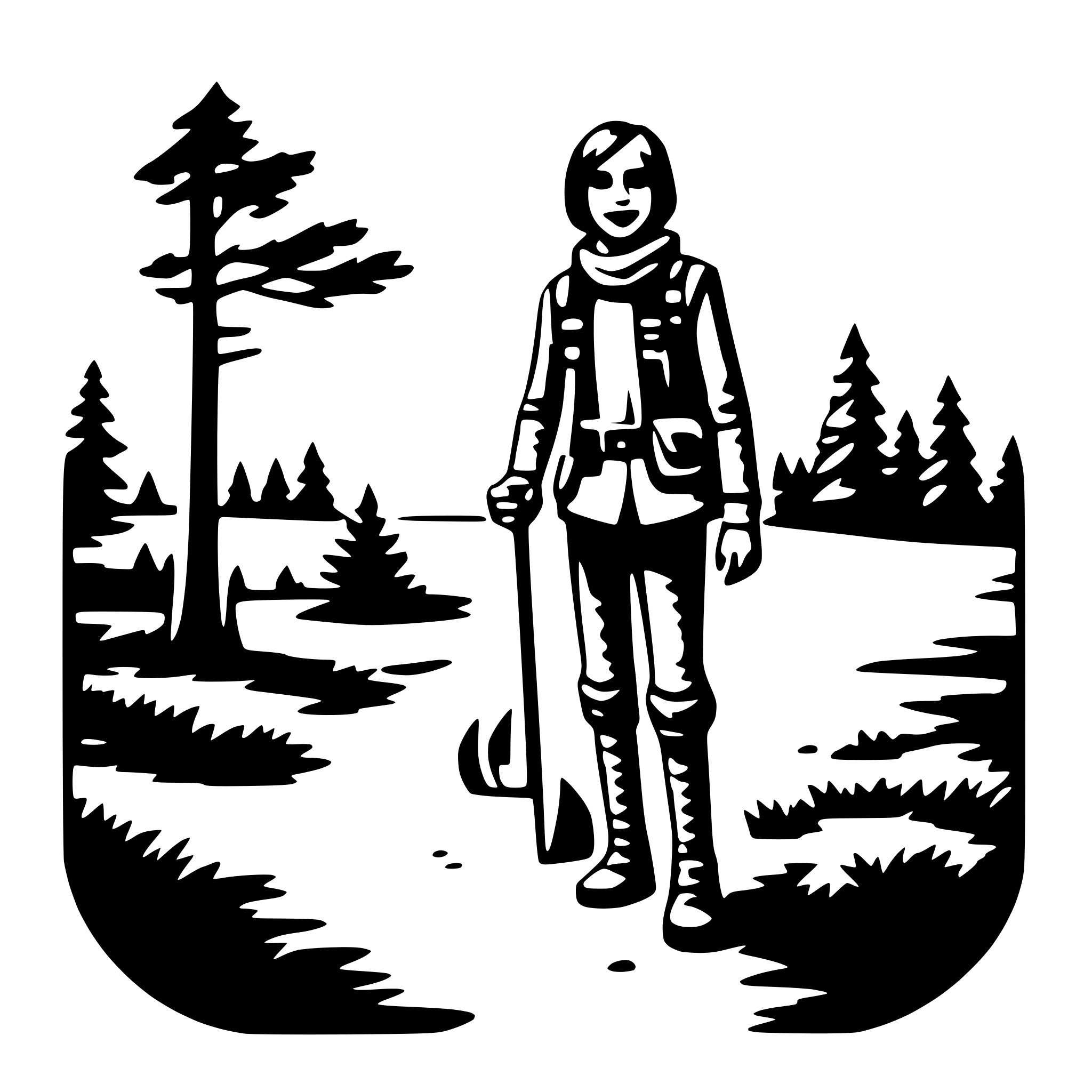 AI-generated SVG of 'wilderness adventure'
