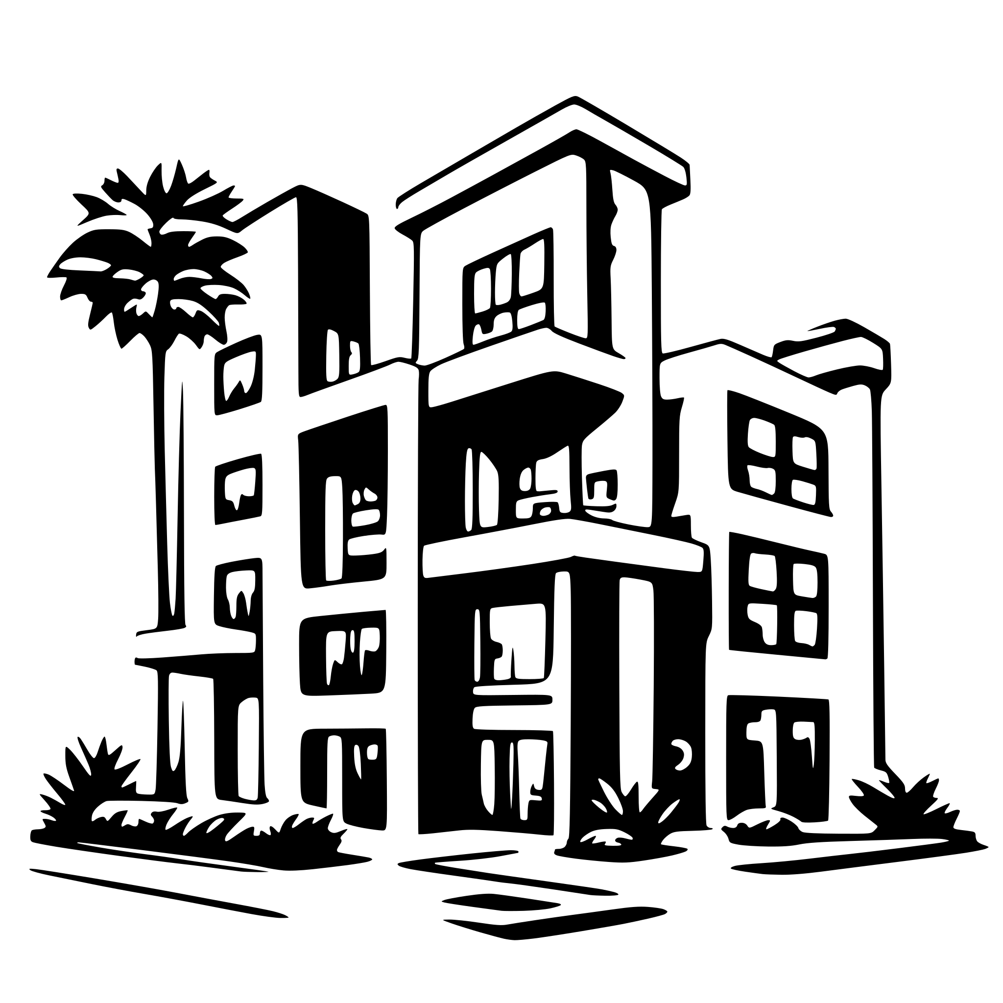 AI-generated SVG of a building 2d flat plan