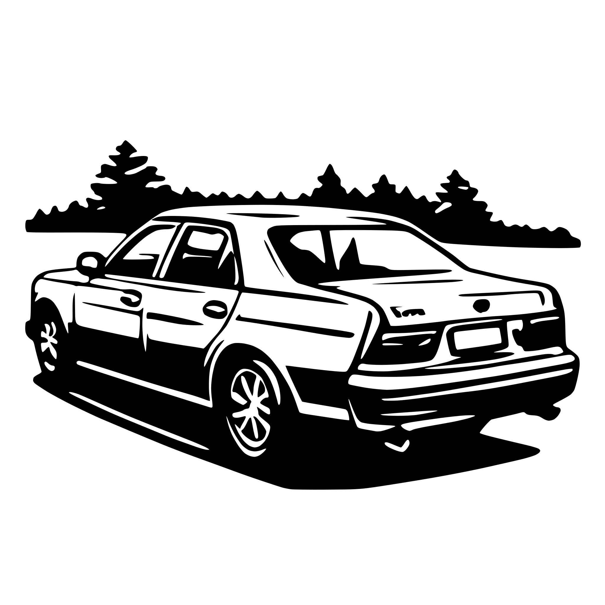 AI-generated SVG of 'toyota camry'