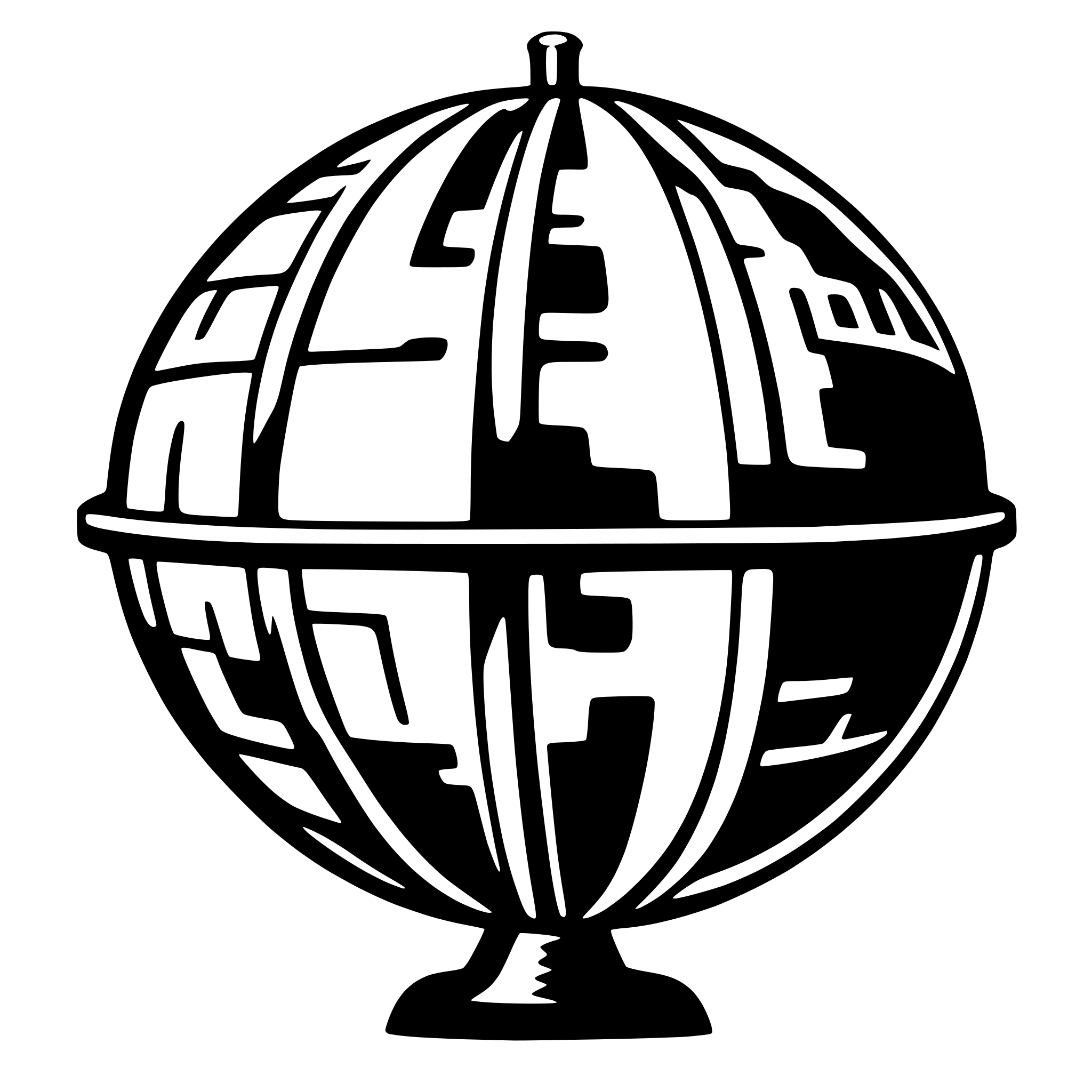 AI-generated SVG of a globe world pictogram