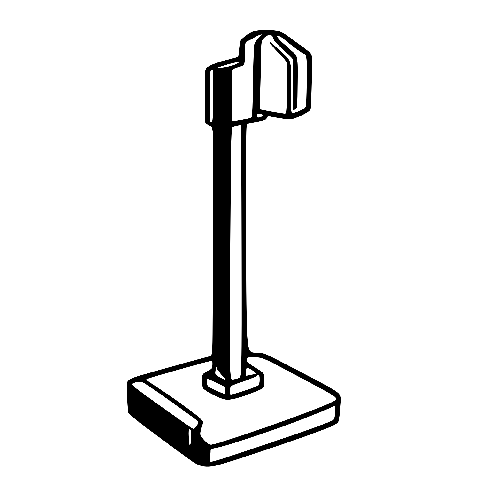 AI-generated SVG of a The SVG shows a simple line drawing of a sledgehammer. The sledgehammer has a head with a rectangular head. The head and handle are connected by a straight shaft. The sledgehammer is centered in the SVG and there are no other objects or interactions depicted.