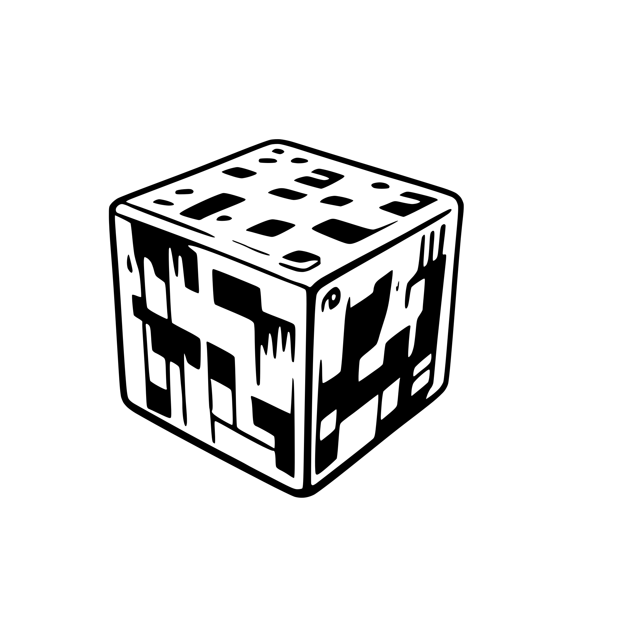 AI-generated SVG of 'Intertime cube'