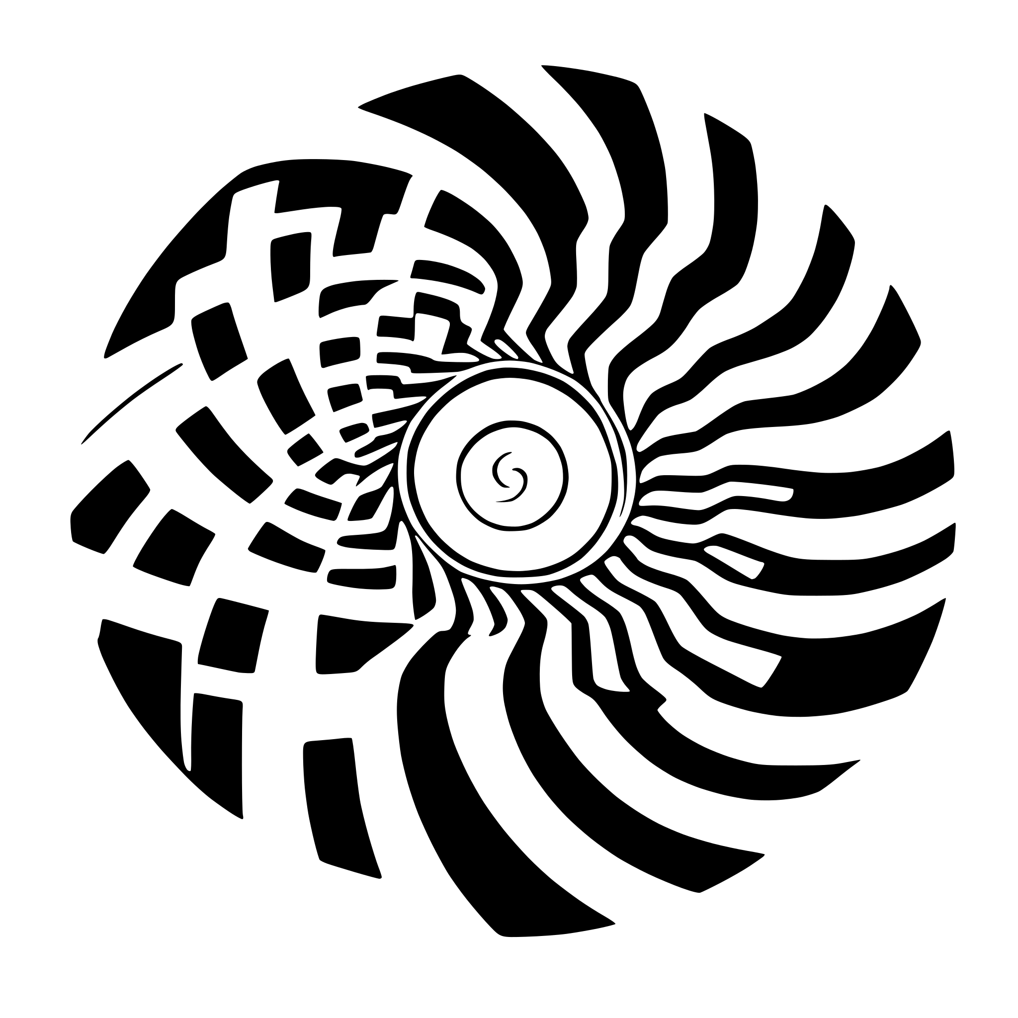 AI-generated SVG of a create an archimedean fibonacci spiral shape AI-generated SVG of a create an archimedean fibonacci spiral shape