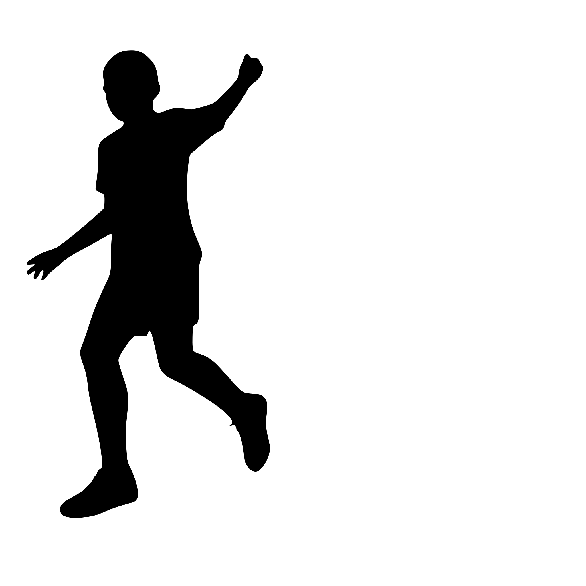 AI-generated SVG of a soccer player shooting