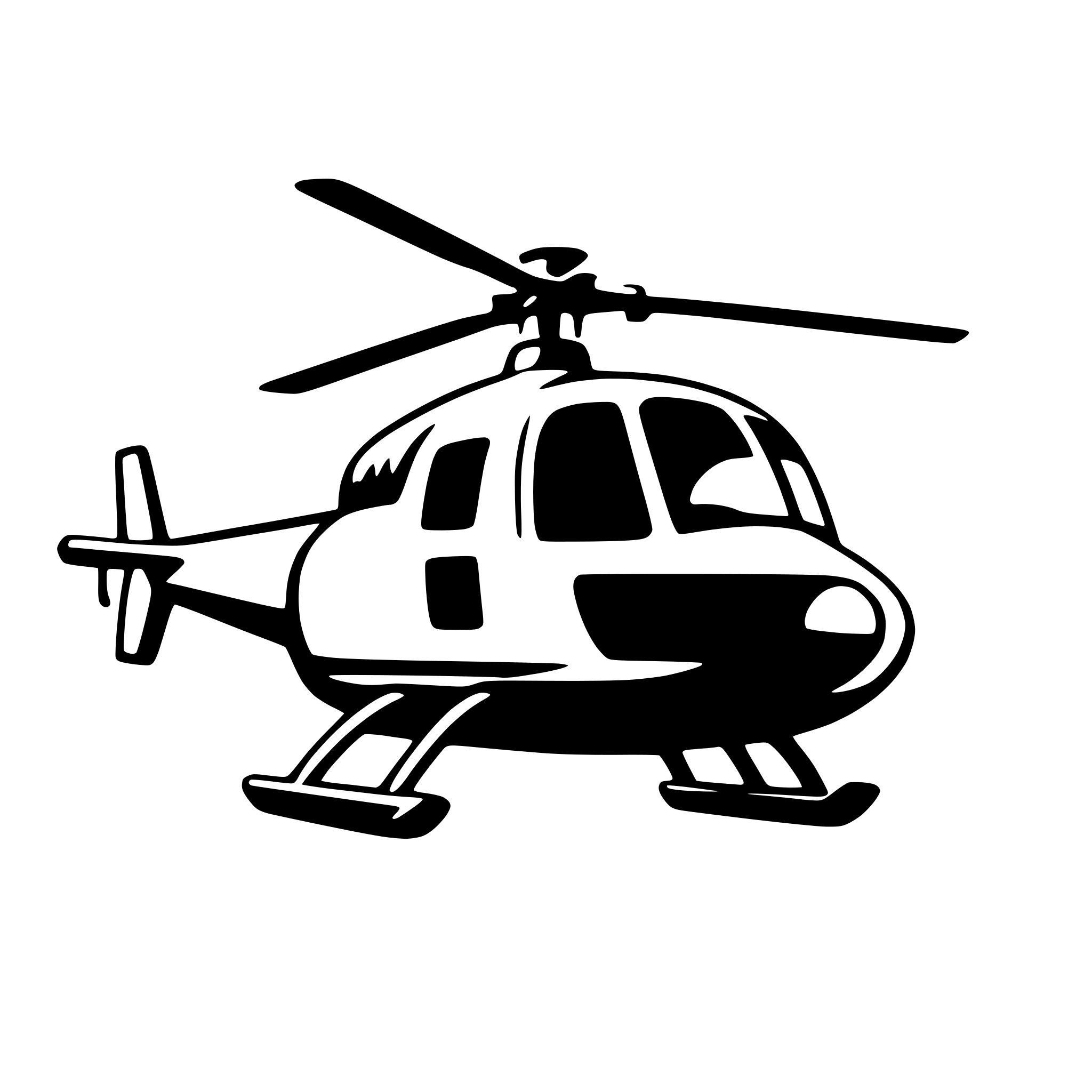 AI-generated SVG of a helicopter