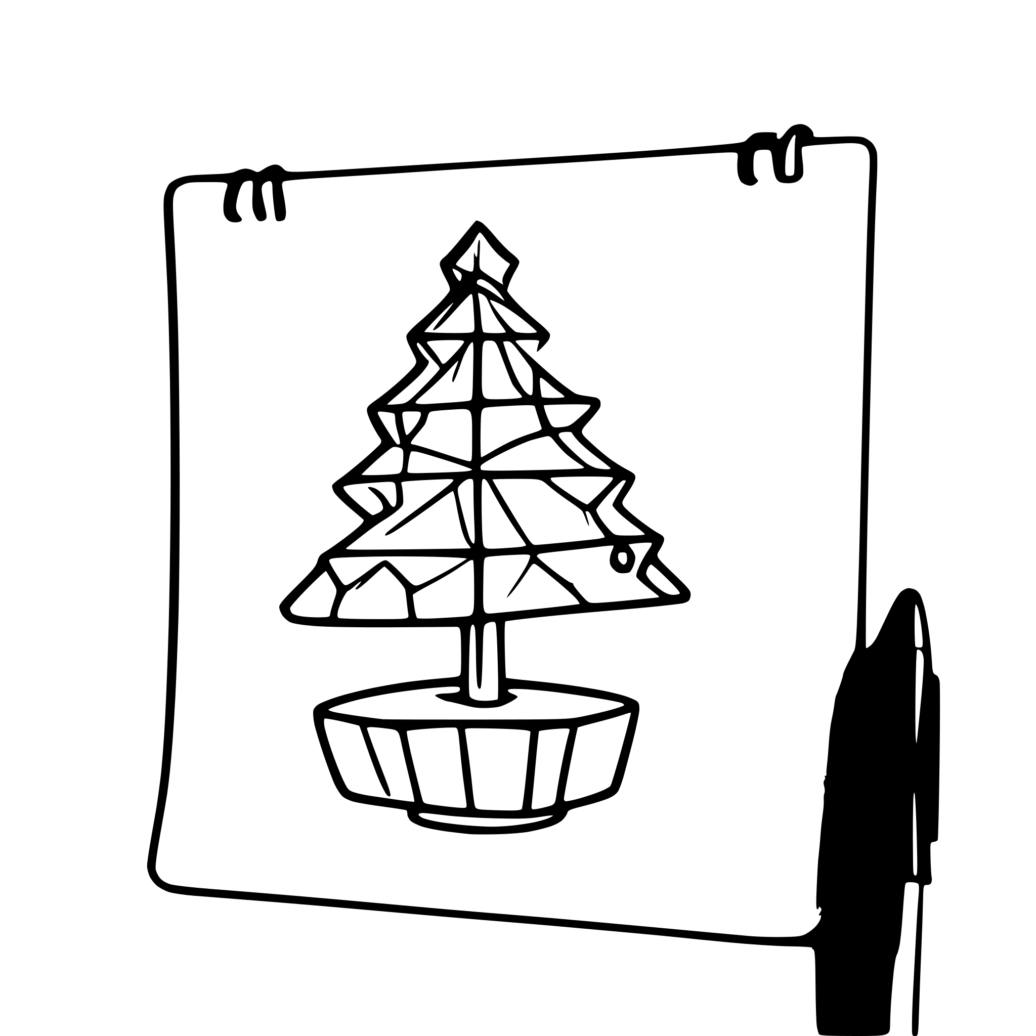 AI-generated SVG of a Happy Christmas, Prototype wireframe