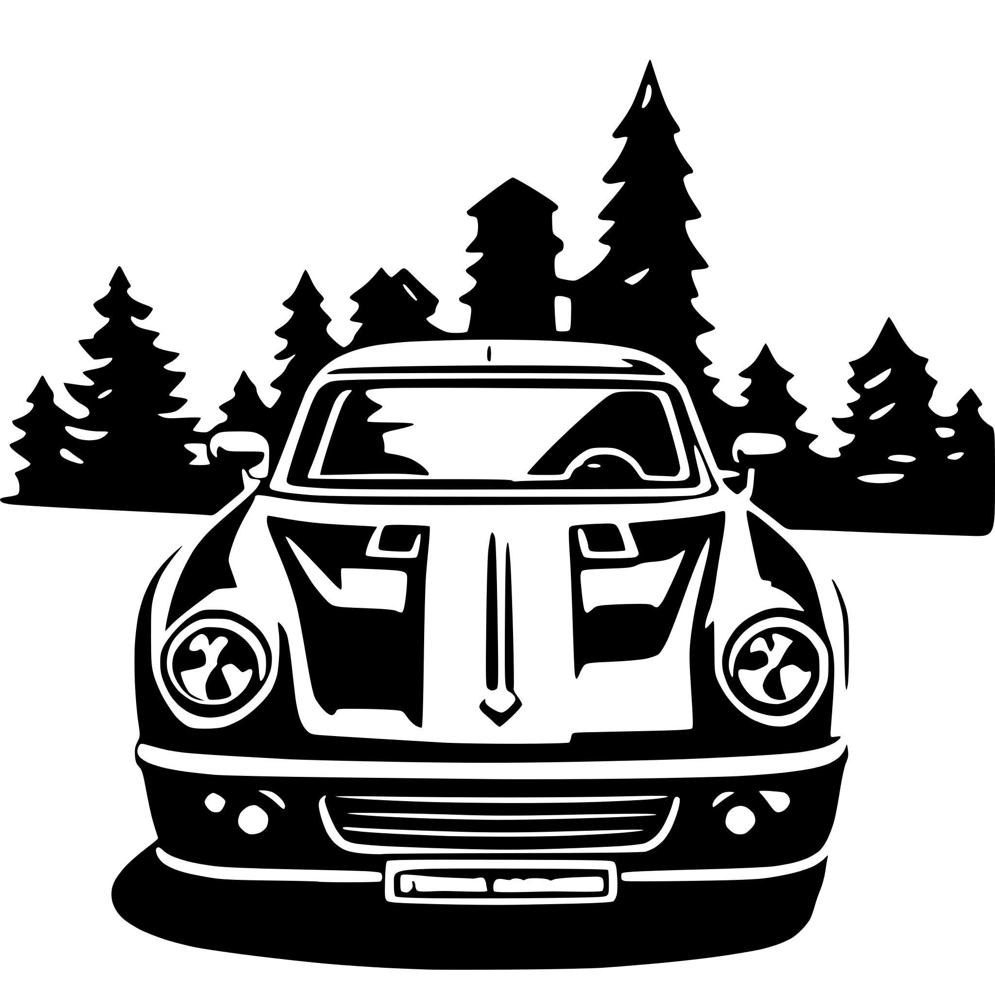 AI-generated SVG of a fast car front simple with search google