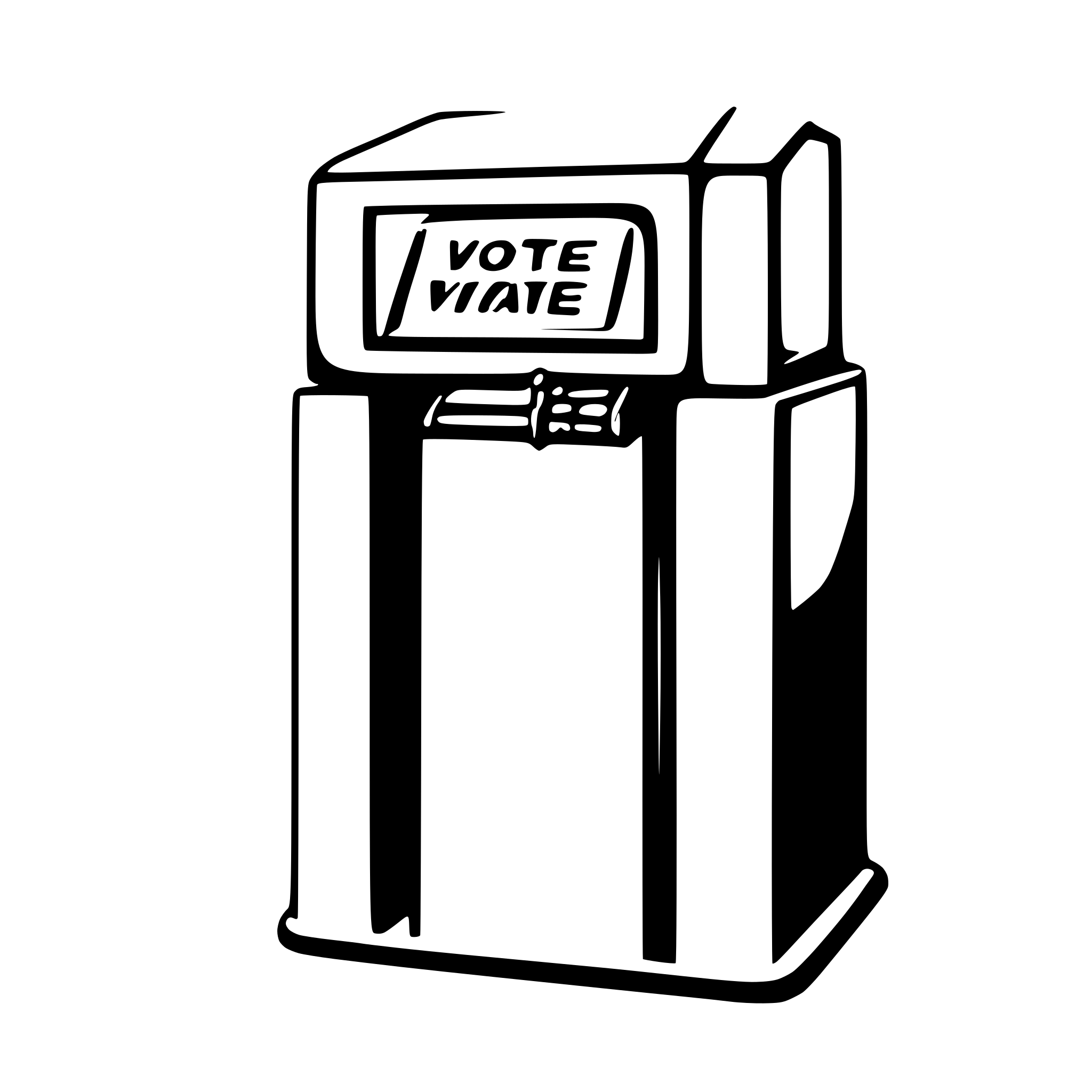 AI-generated SVG of a blockchain based voting system