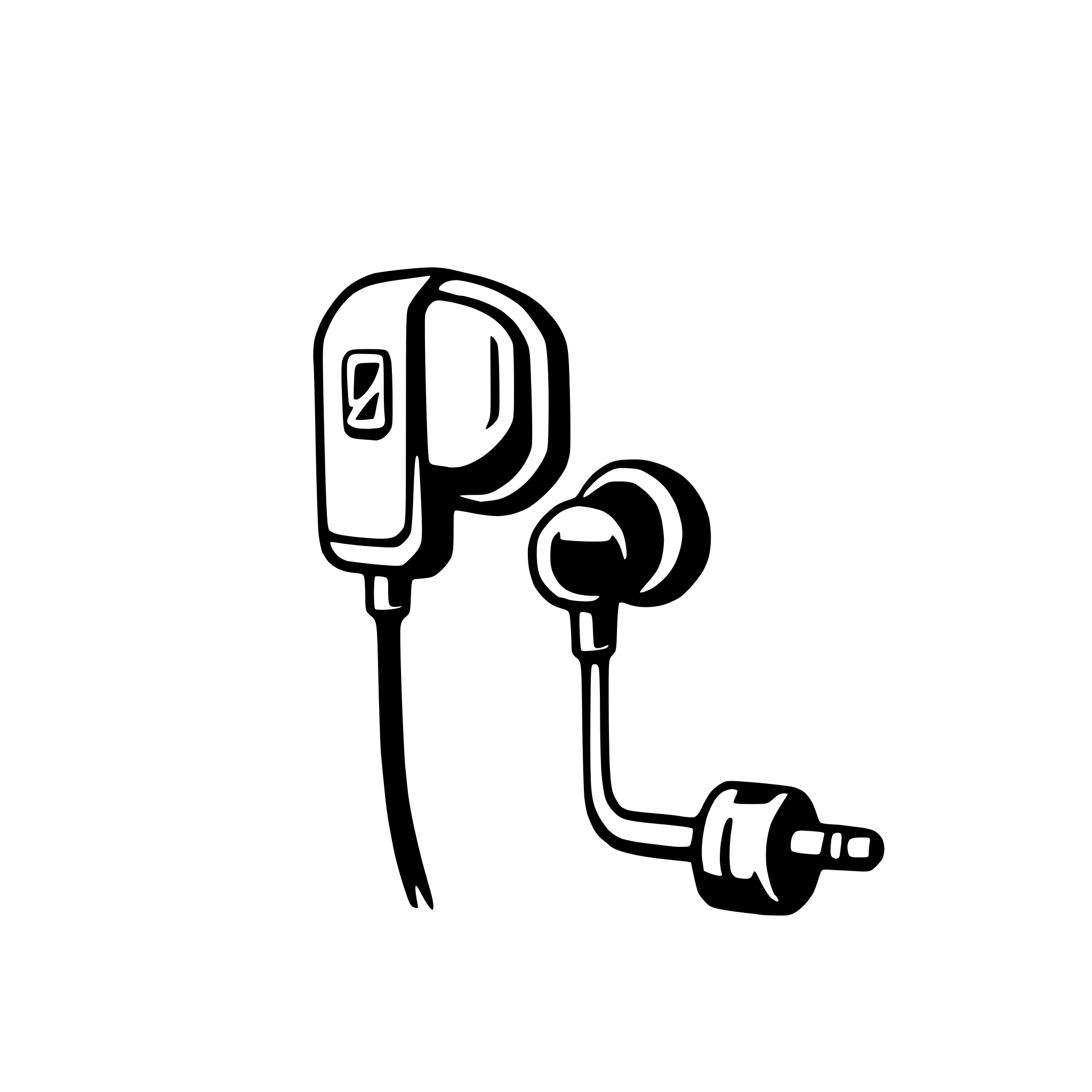 AI-generated SVG of a earbuds