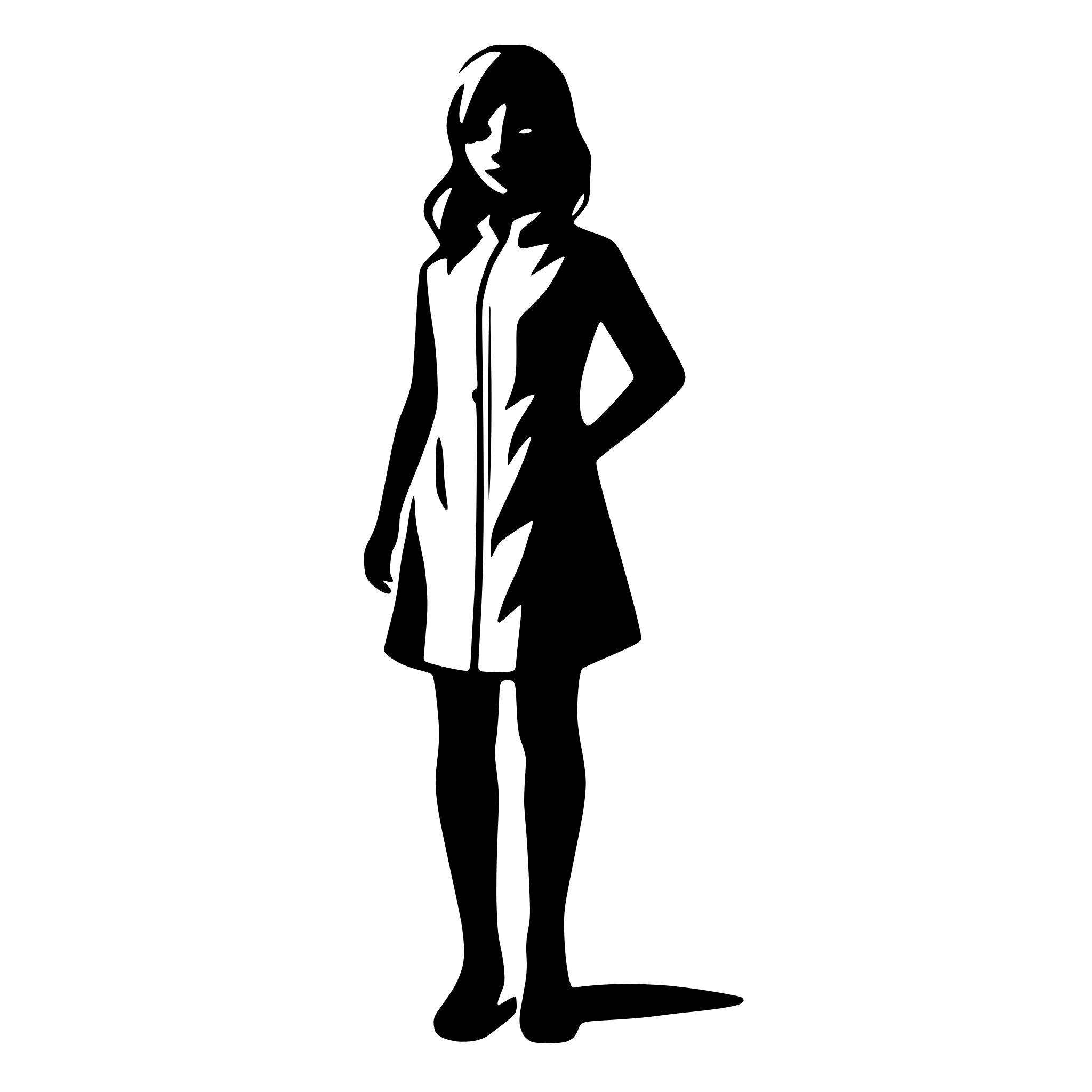 AI-generated SVG of a Fullbody Patient Silhouette Sketch Separate Bodyparts