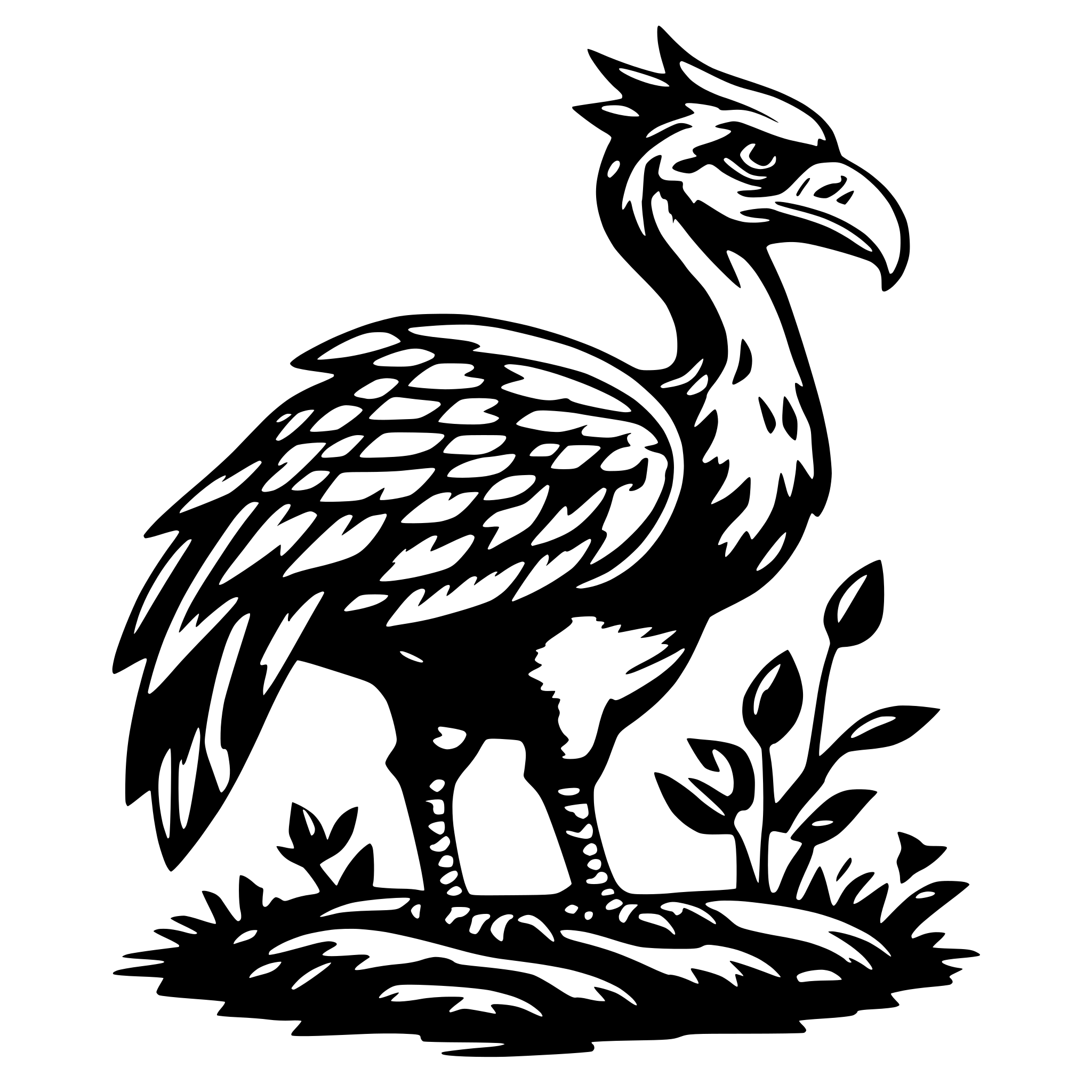 AI-generated SVG of 'fenix com chamas'