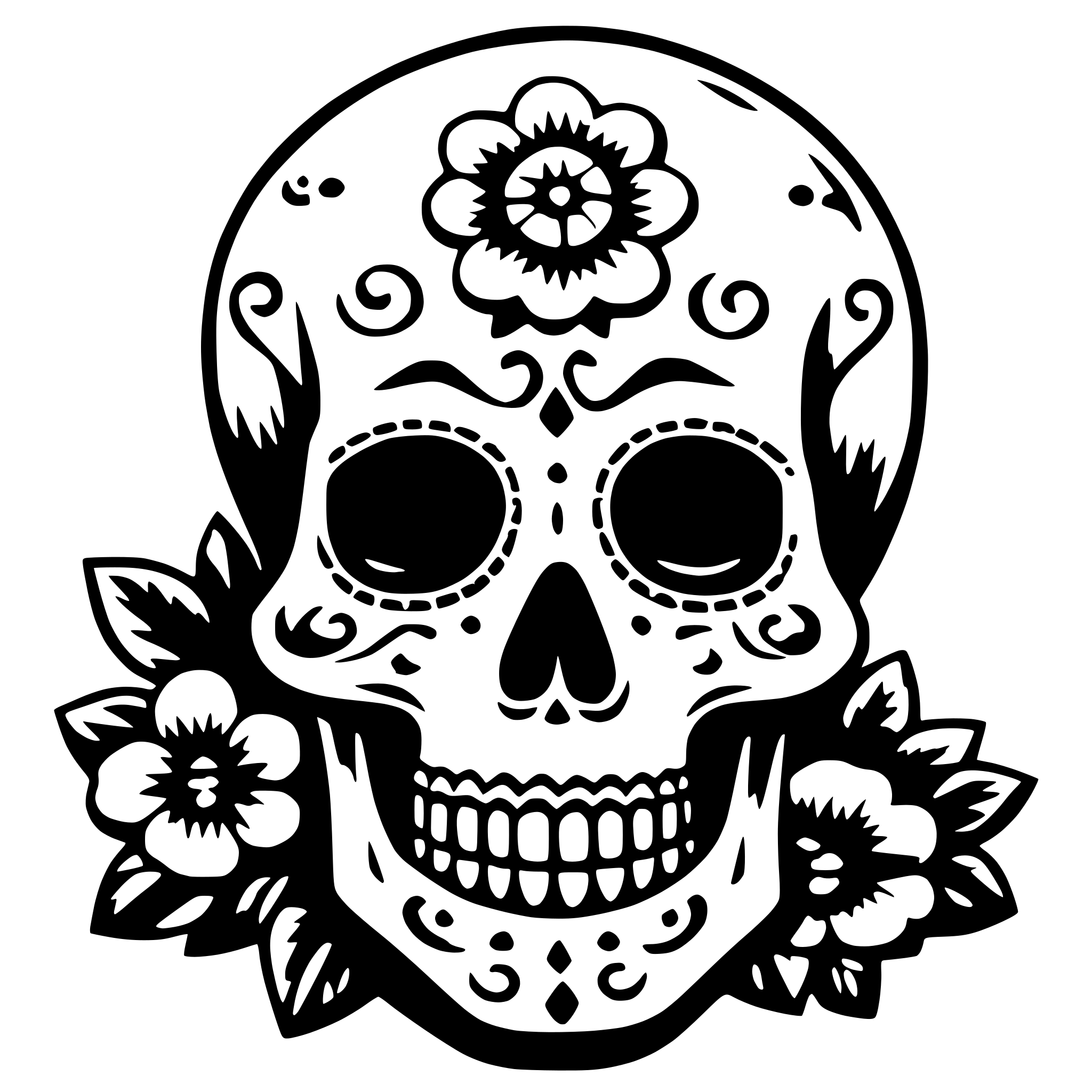 AI-generated SVG of 'dias los muertos'
