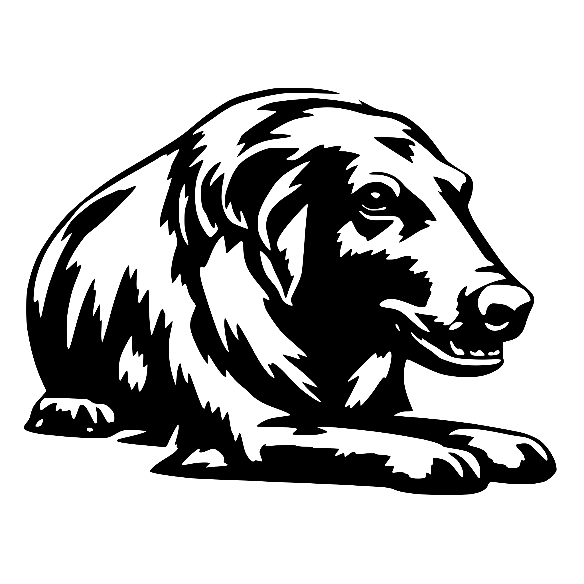 AI-generated SVG of 'Sanglier bucheron'
