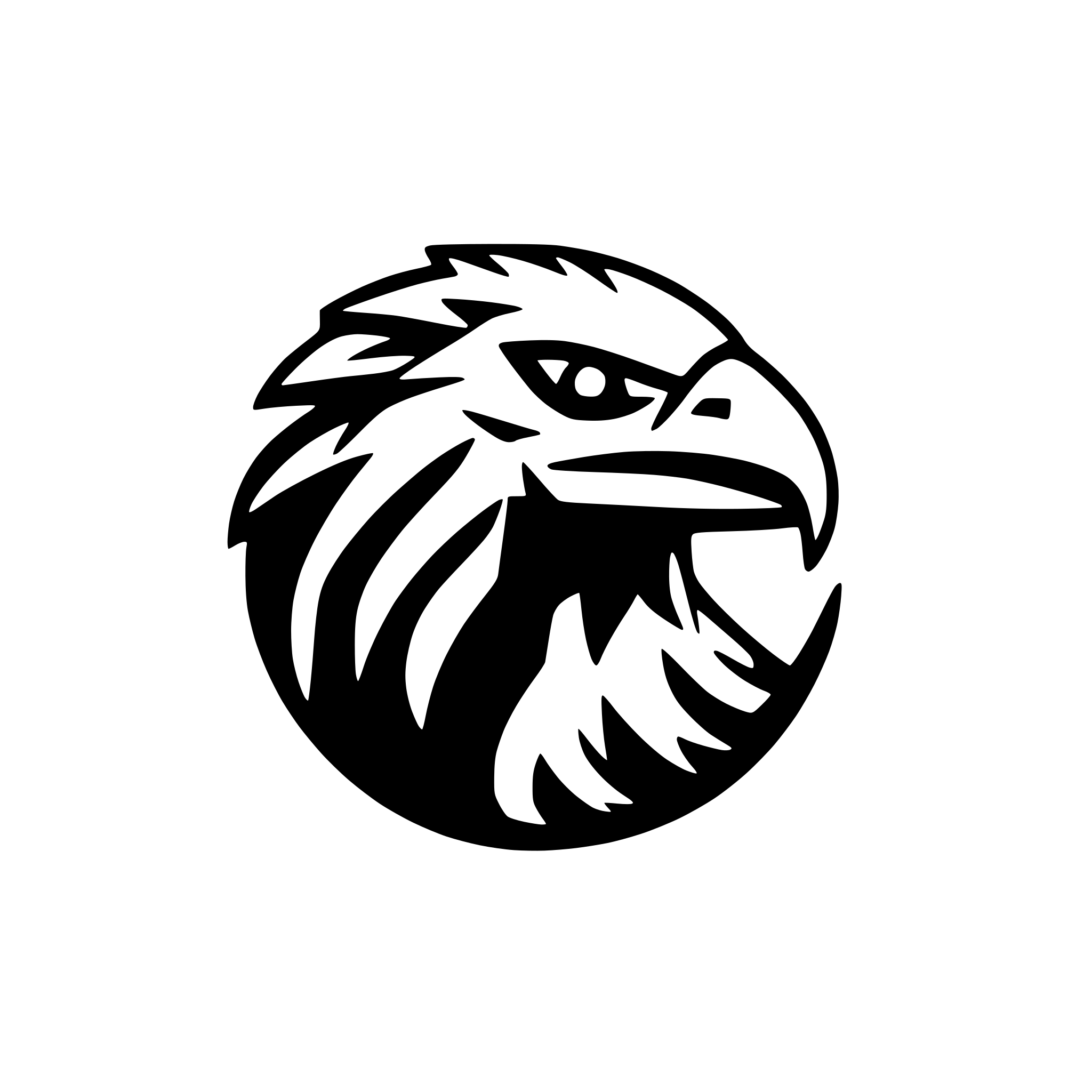 AI-generated SVG of a Eagle Mascot Logo on White Background - Vector Illustration, AI-generated SVG of a Eagle Mascot Logo on White Background - Vector Illustration,