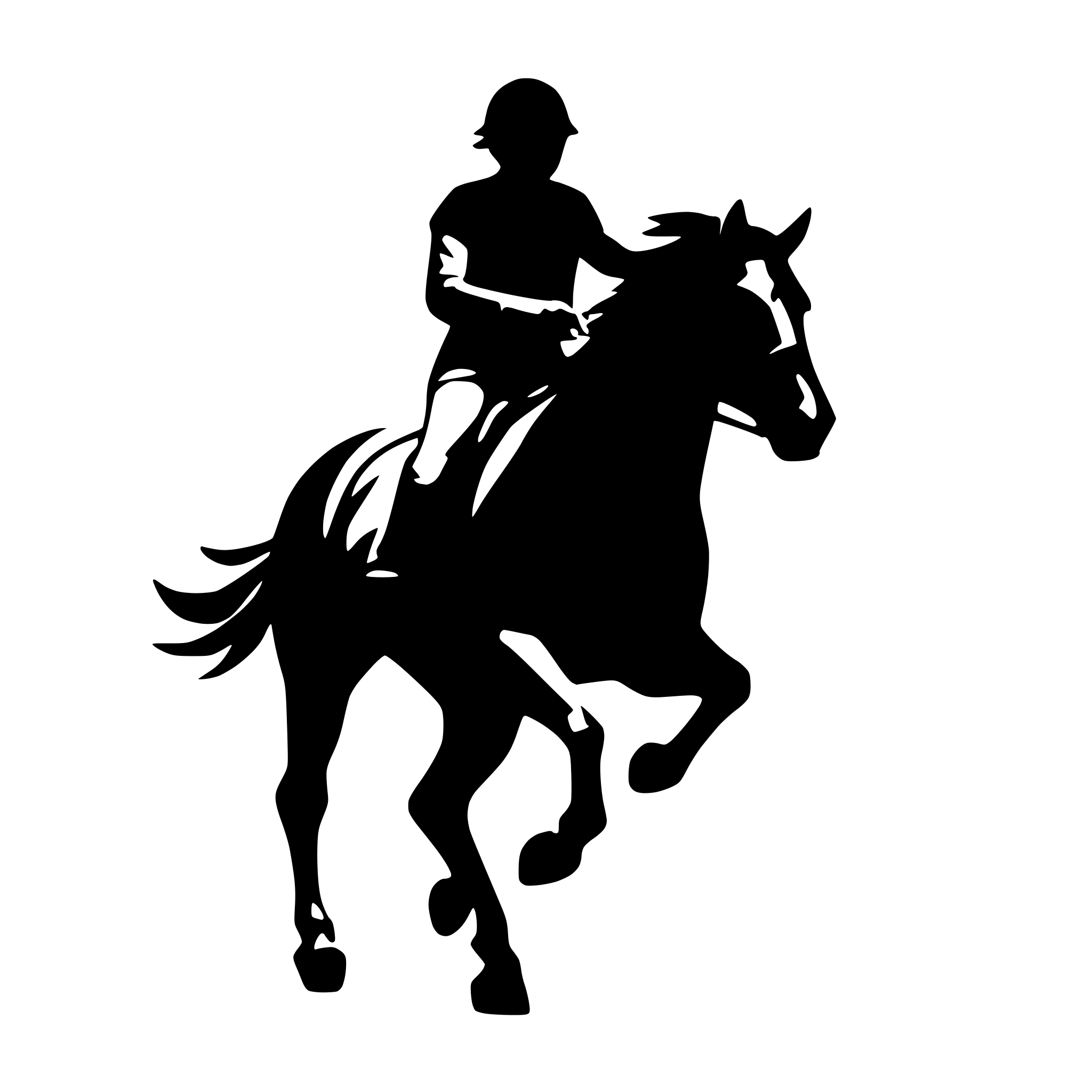 AI-generated SVG of a create a vector image with not too many details, monocrom.elegant horsejumping galloping