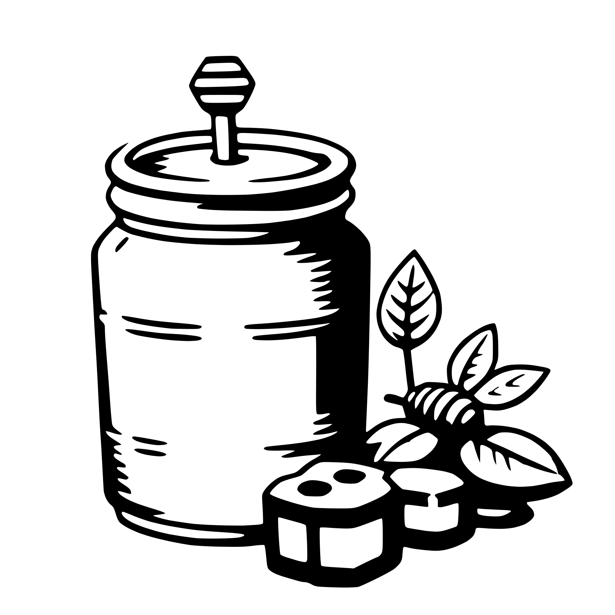 AI-generated SVG of 'honey'