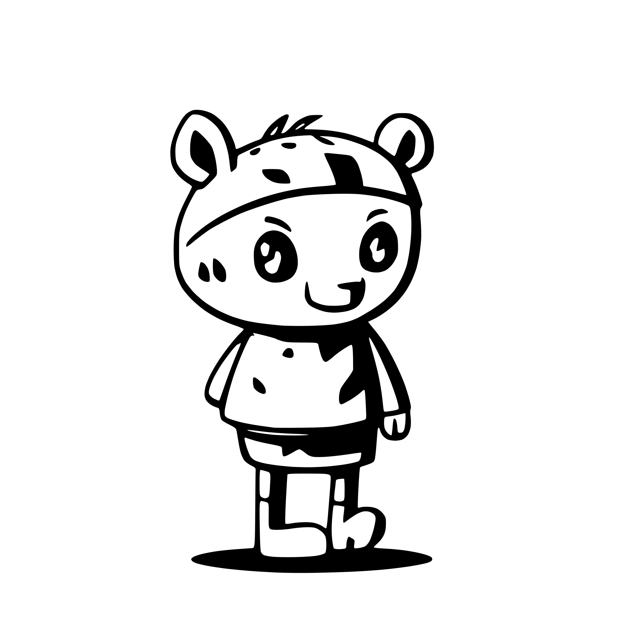 AI-generated SVG of a Cute baer  walking and show his back