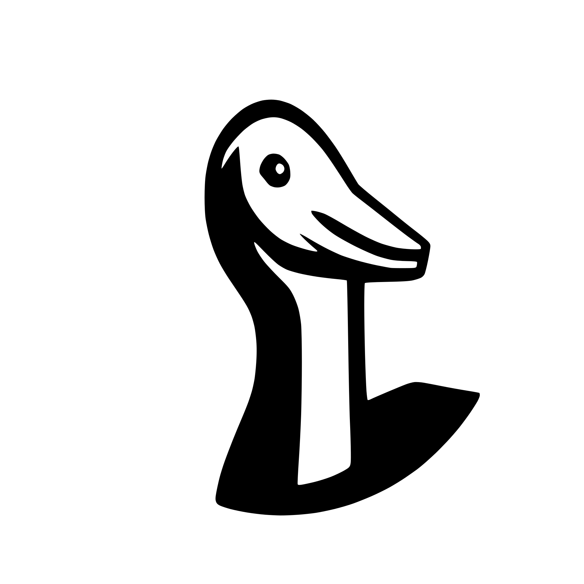 AI-generated SVG of 'goose head'